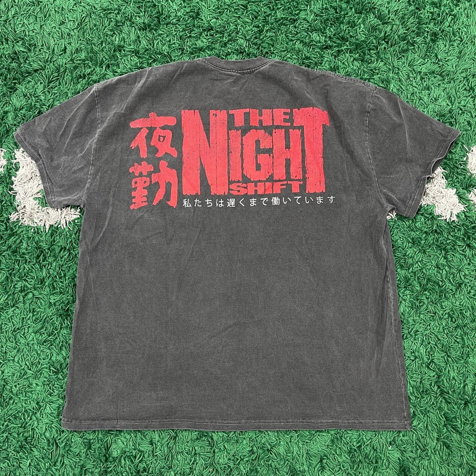 Vintage The Night Shift Heavyweight Dog Vintage Wash Tee T Shirt XL Size US XL / EU 56 / 4 - 5 Thumbnail