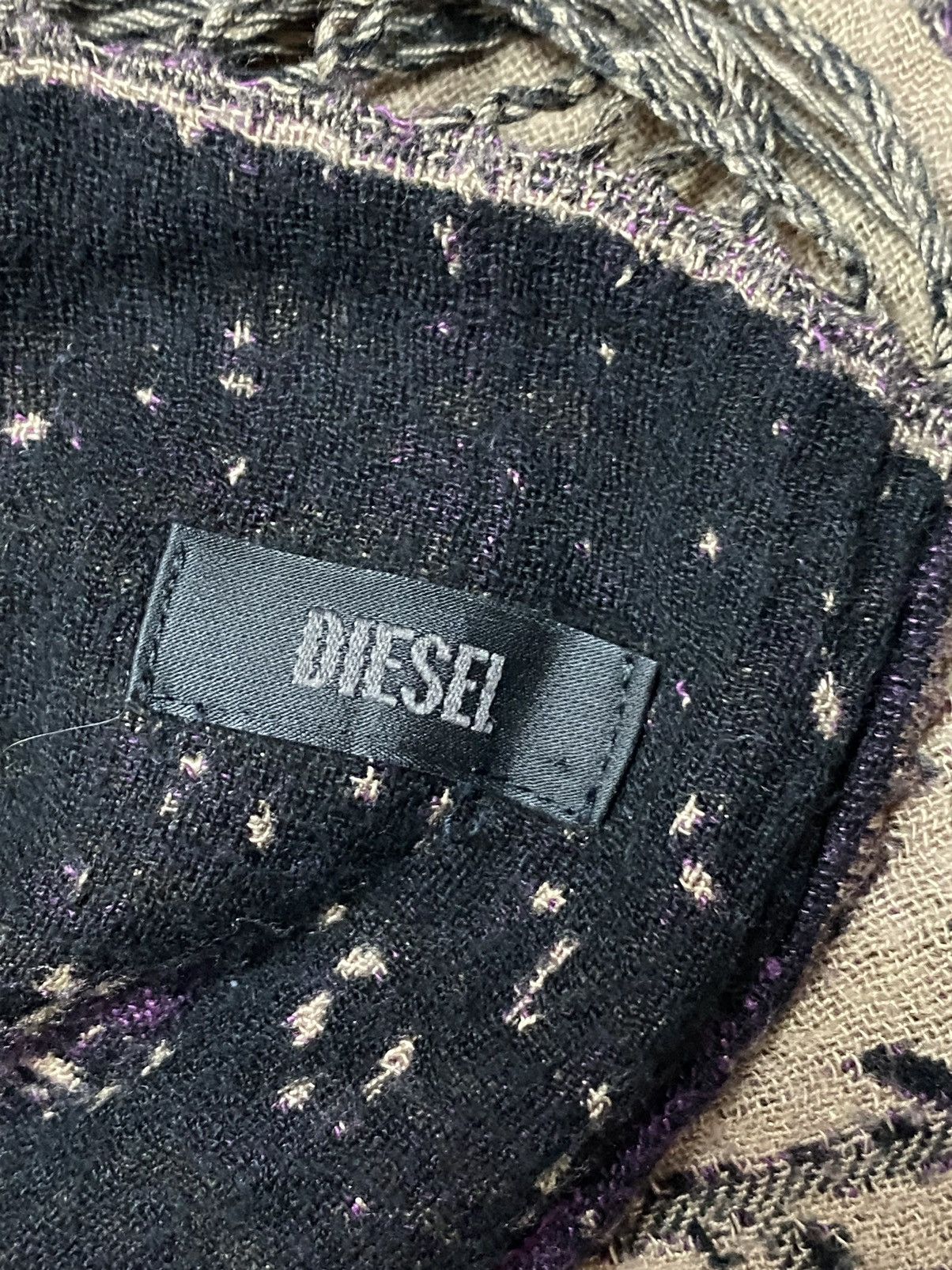 Diesel Women’s Diesel Graphic Fringe Scarf Shawl Viscose 172x64cm Size ONE SIZE - 17 Thumbnail