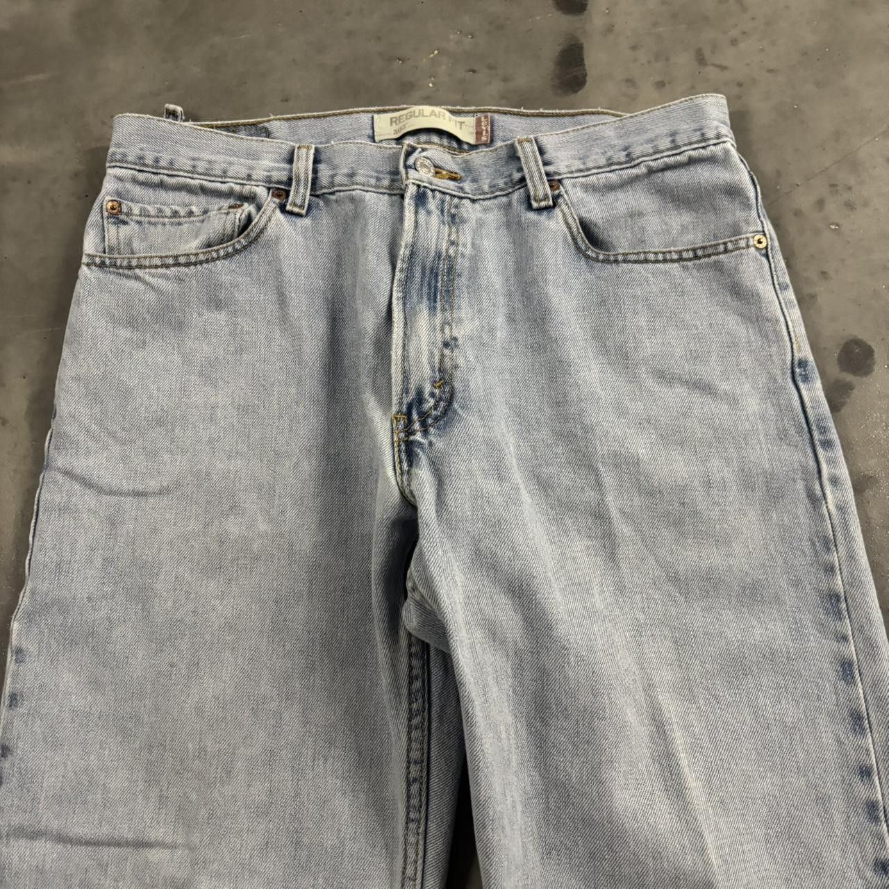 Levi's Crazy Vintage Y2K/2000s Light Wash Levis Essential Denim Jeans! 34x30 Size US 34 / EU 50 - 5 Thumbnail