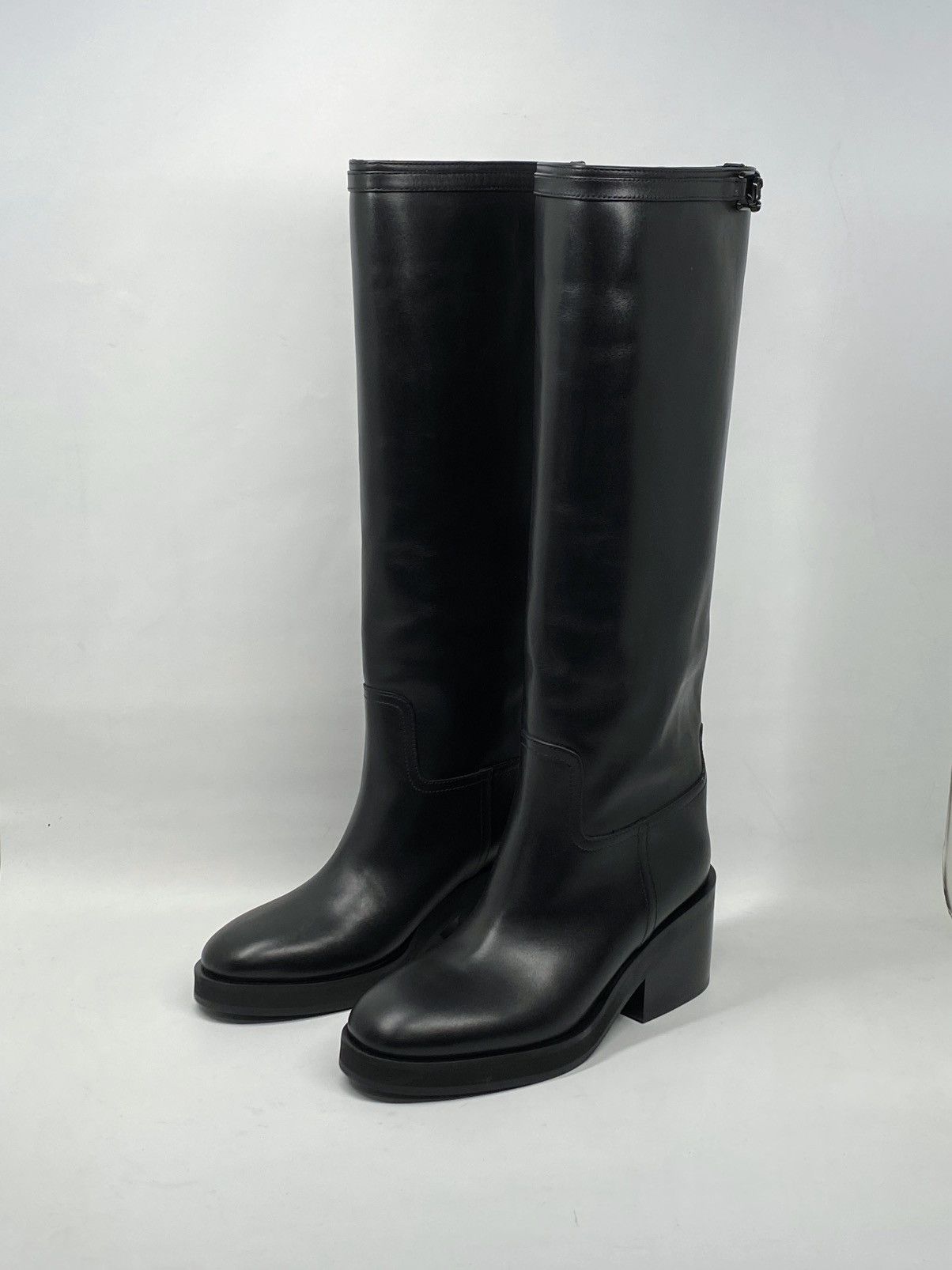 Jimmy Choo Jimmy Choo Yasmin 70 Block Heel Leather Boots size 36 Size US 6 / IT 36 - 3 Thumbnail