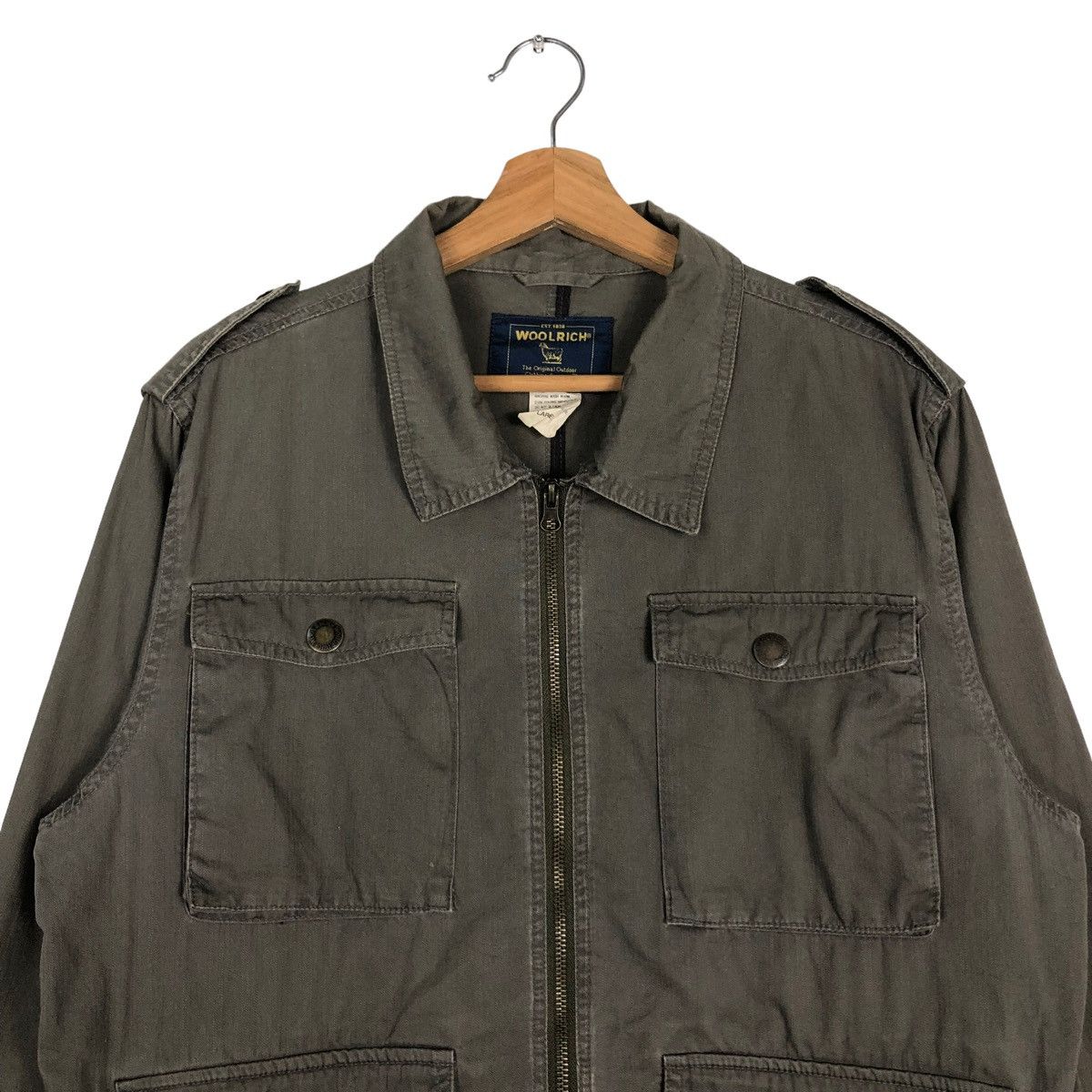 Japanese Brand 🔥VINTAGE CARGO BIKER MULTI POCKET JACKET WOOLRICH JAPAN Size US L / EU 52-54 / 3 - 3 Thumbnail