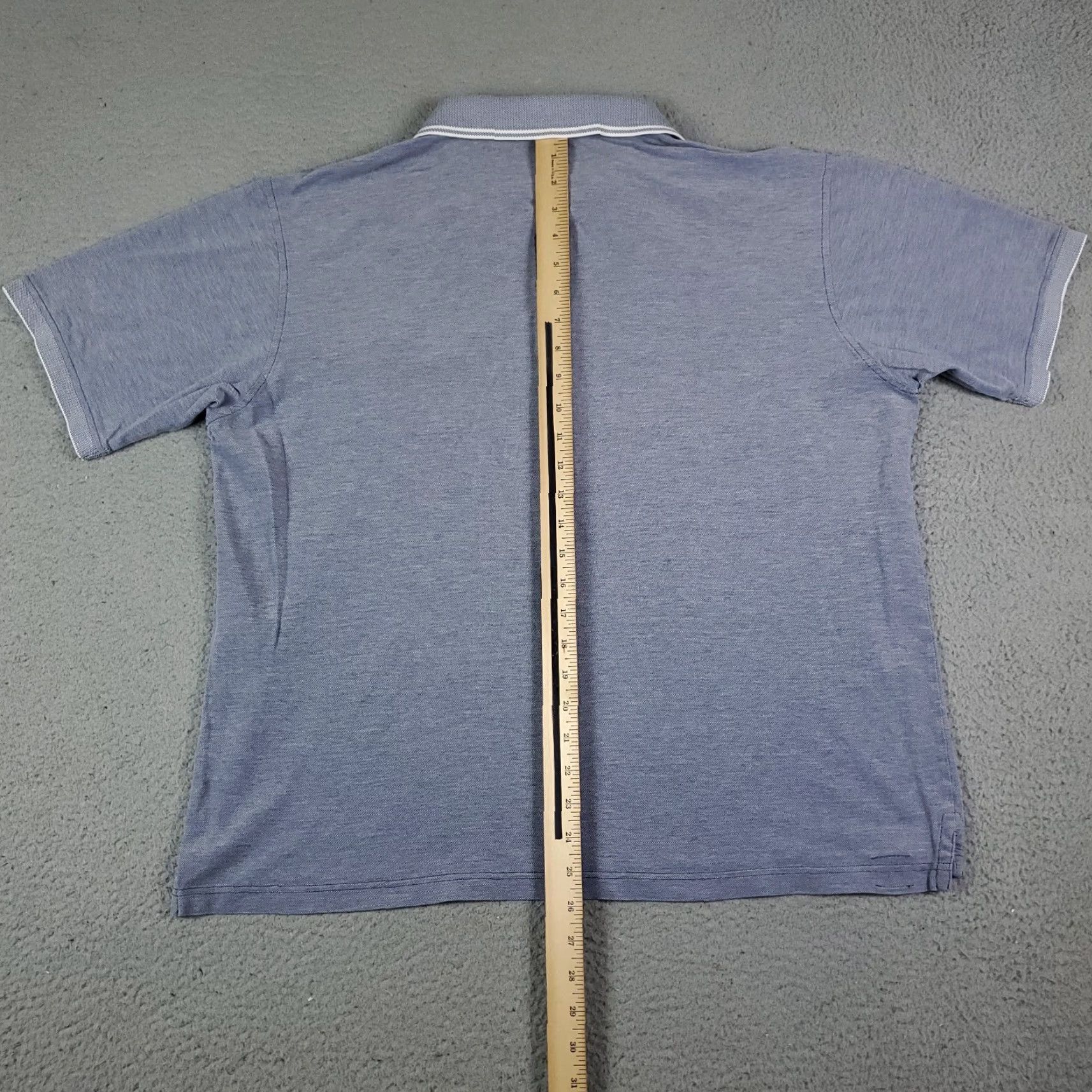 Peter Millar Peter Millar Polo Shirt Men's XL Blue Solid Casual Tailored Fit Short Sleeve Golf Size US XL / EU 56 / 4 - 4 Thumbnail