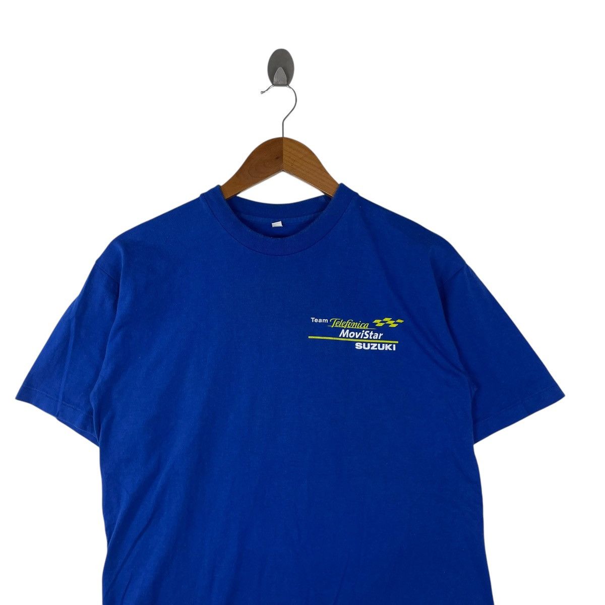 Vintage Vintage Telefonica Movistar Suzuki Racing Team Tee Shirt Size US L / EU 52-54 / 3 - 3 Thumbnail