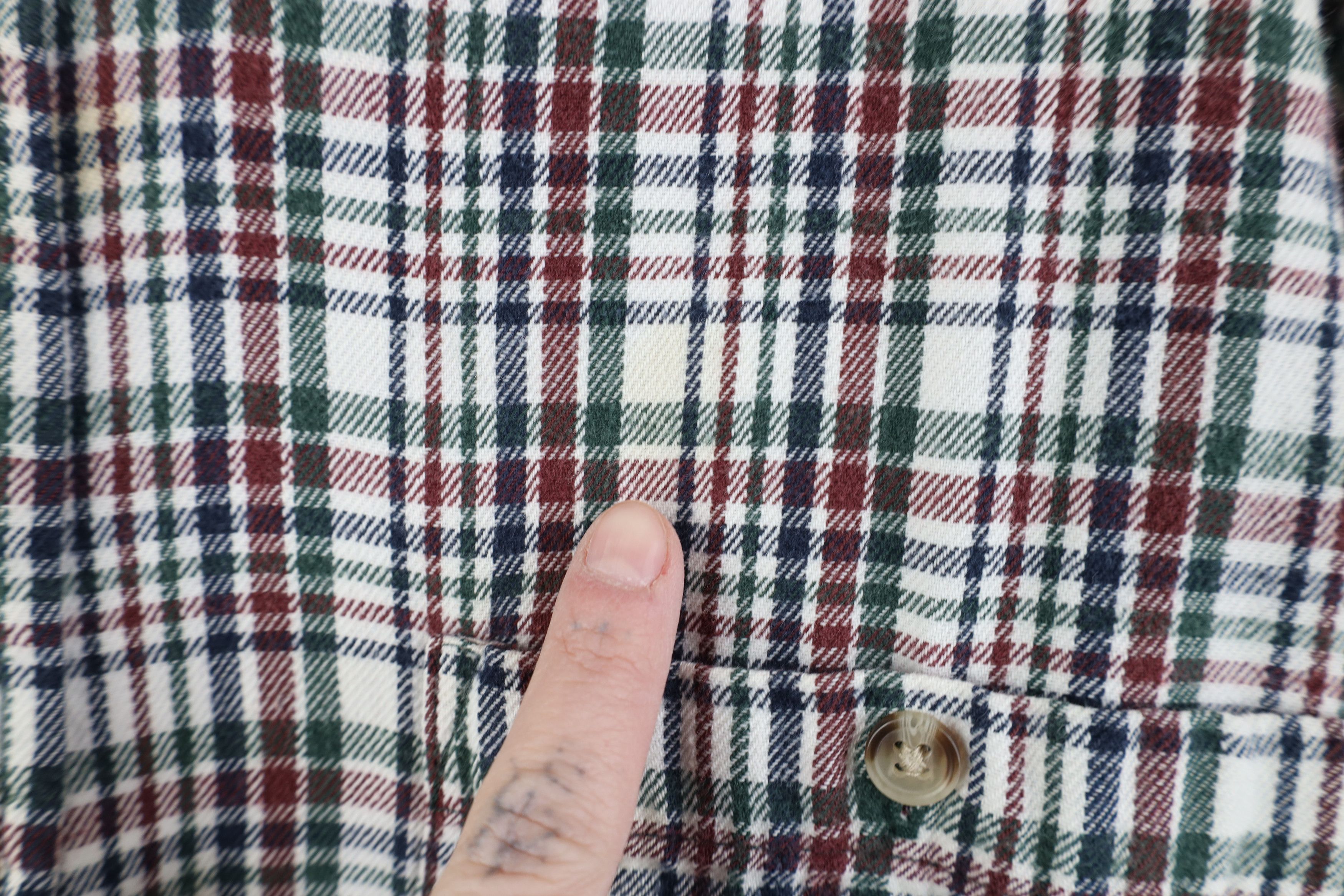 Vintage Vintage 90s Streetwear Flannel Collared Button Down Shirt Size US L / EU 52-54 / 3 - 4 Thumbnail