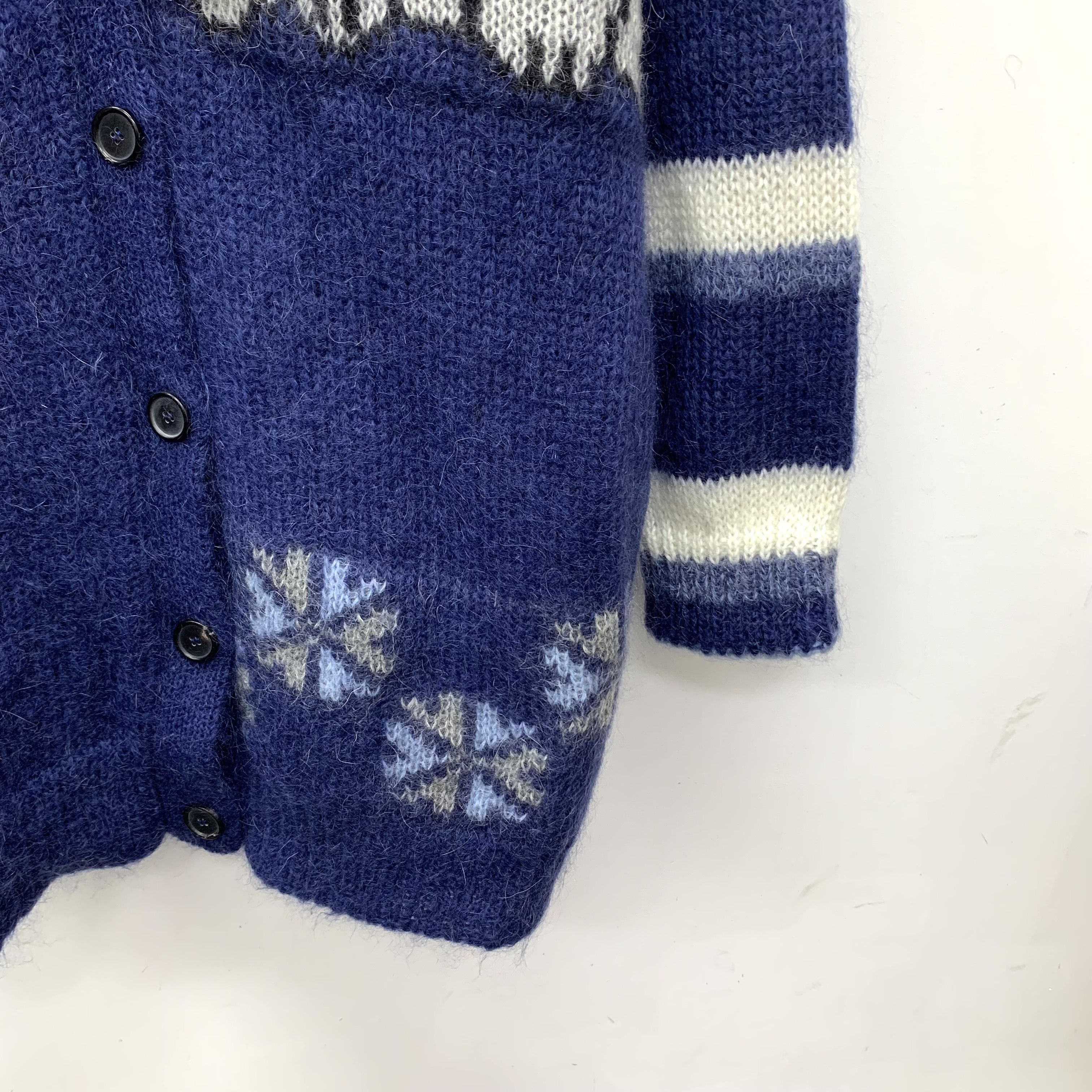Loewe Loewe Polar Bear Mohair Cardigan Navy (XS) Size US XXS / EU 40 - 4 Thumbnail