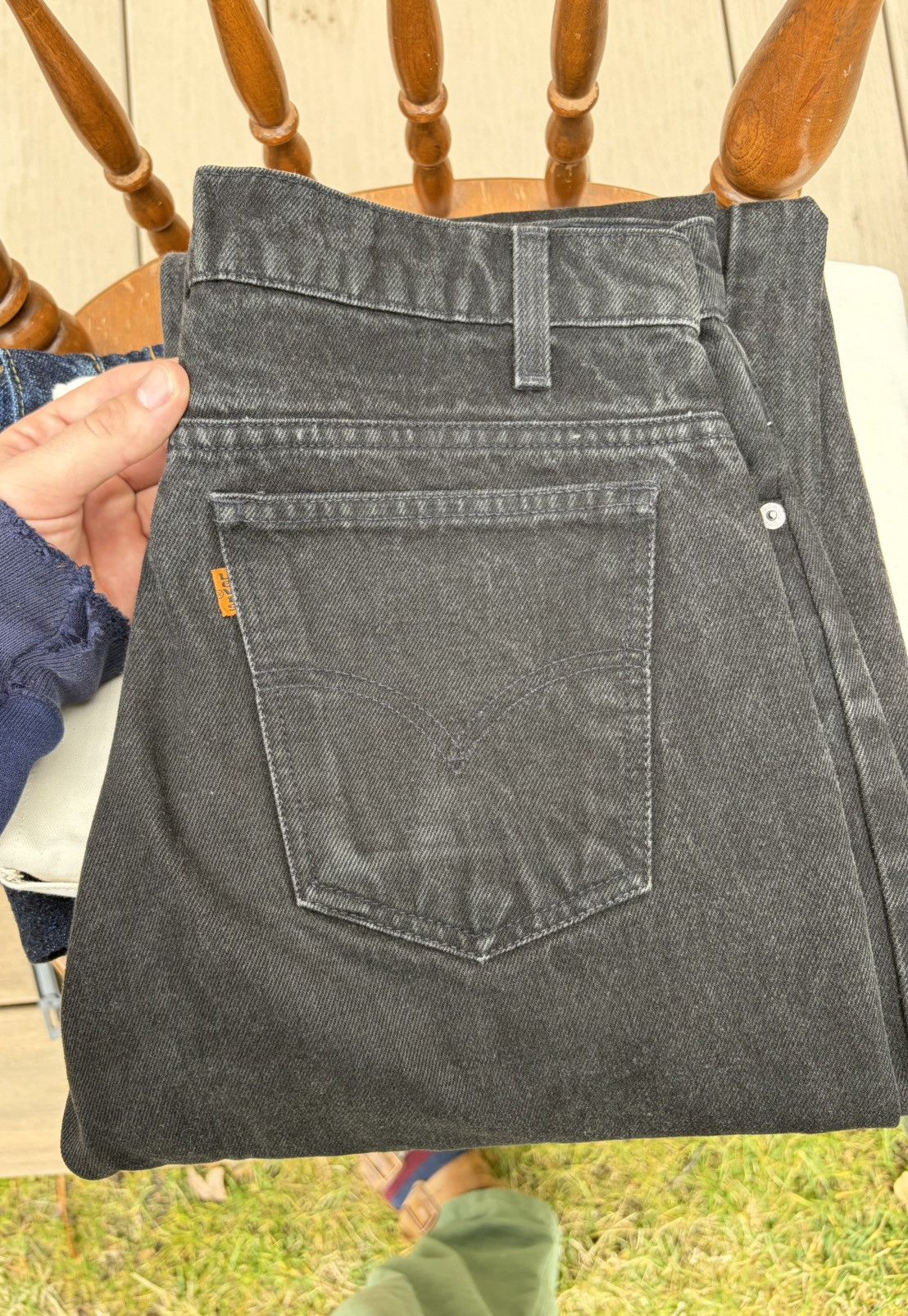Levi's Levi’s Black 505s Orange Label sz 31 Size US 31 - 4 Thumbnail