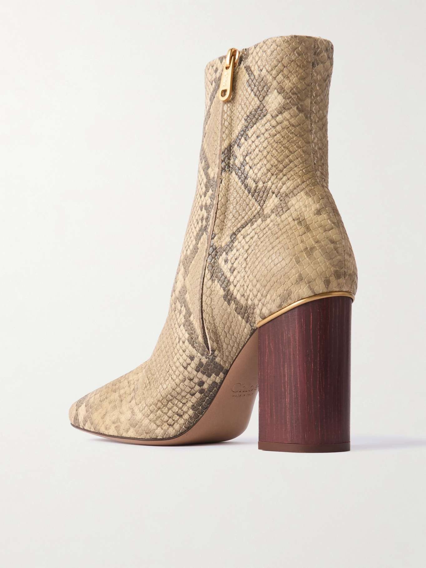 Chloe o1loc1c11125 Ambre Ankle Boots in Misty Beige Size US 9 / IT 39 - 3 Thumbnail