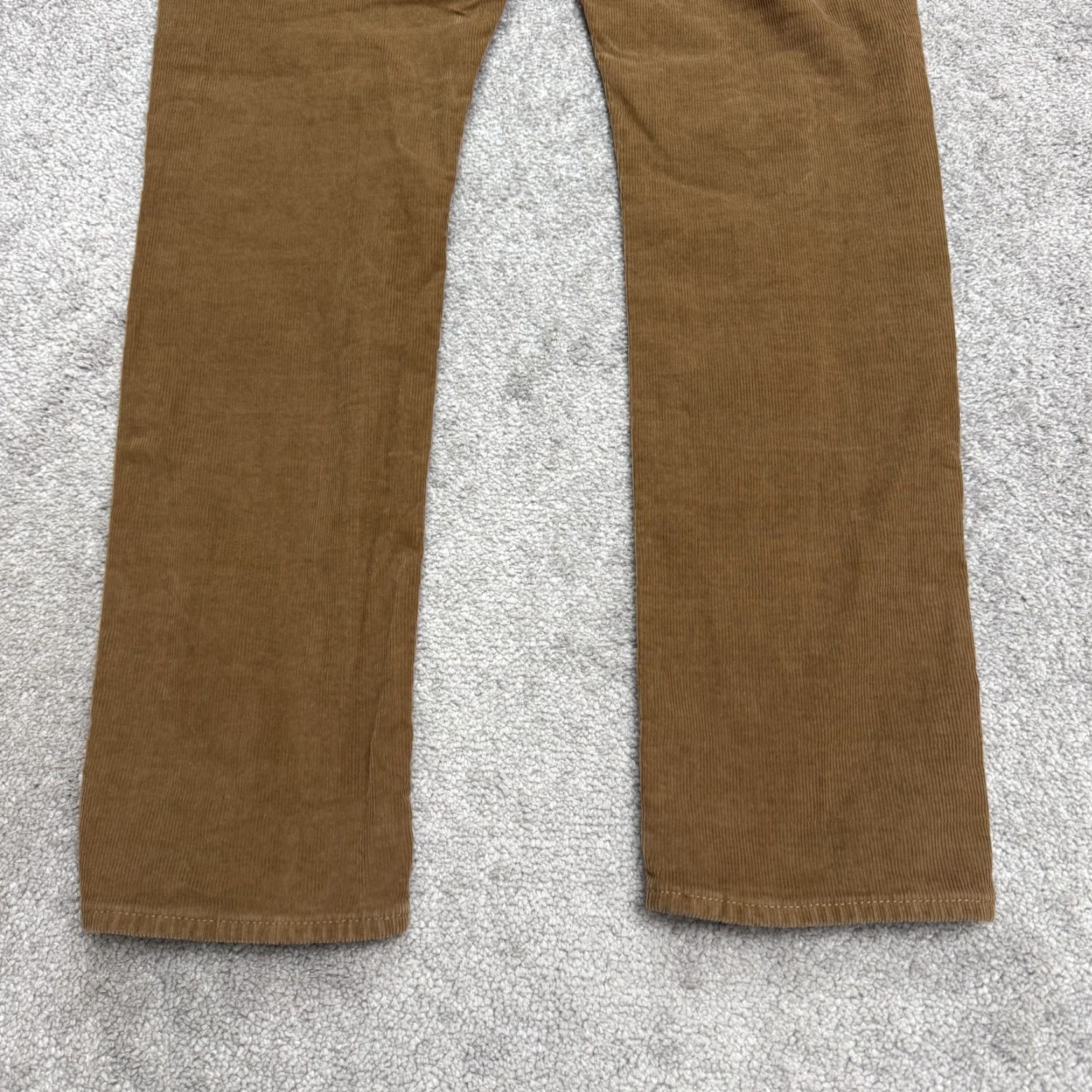J.Crew J.Crew 484 Corduroy Slim Fit Chino Pants Mens 33x30 Brown Cotton Straight Leg Size US 33 - 3 Thumbnail