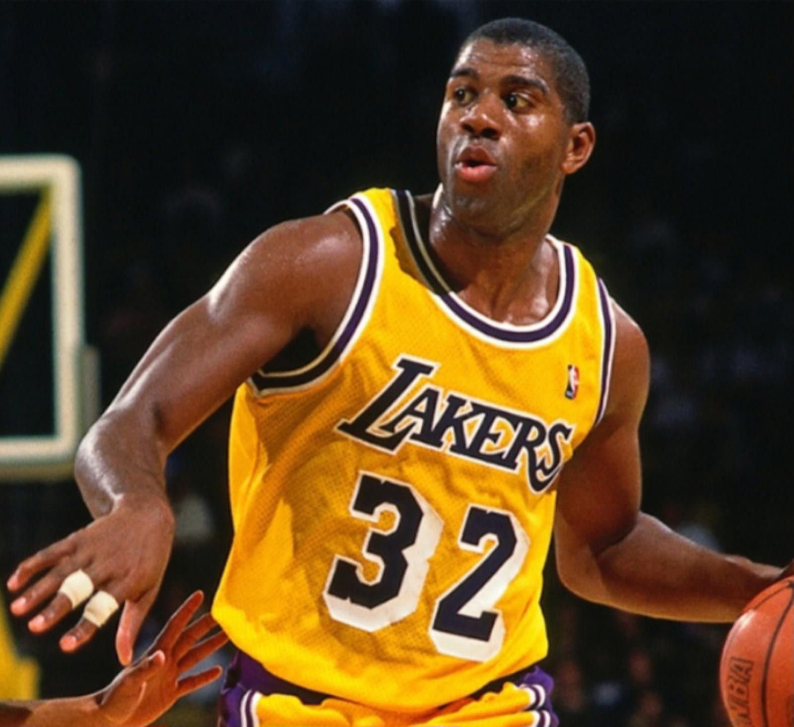 Mitchell & Ness Magic Johnson (Mitchell/Ness)-(Lakers)-(1984-85)-$100 Size ONE SIZE - 6 Thumbnail