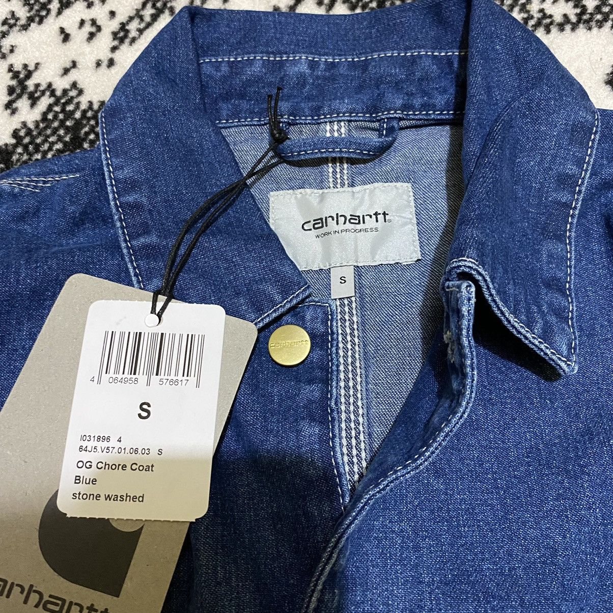 Carhartt × Carhartt Wip CARHARTT WIP OG CHORE COAT BLUE STONE WASHED Size US S / EU 44-46 / 1 - 4 Thumbnail