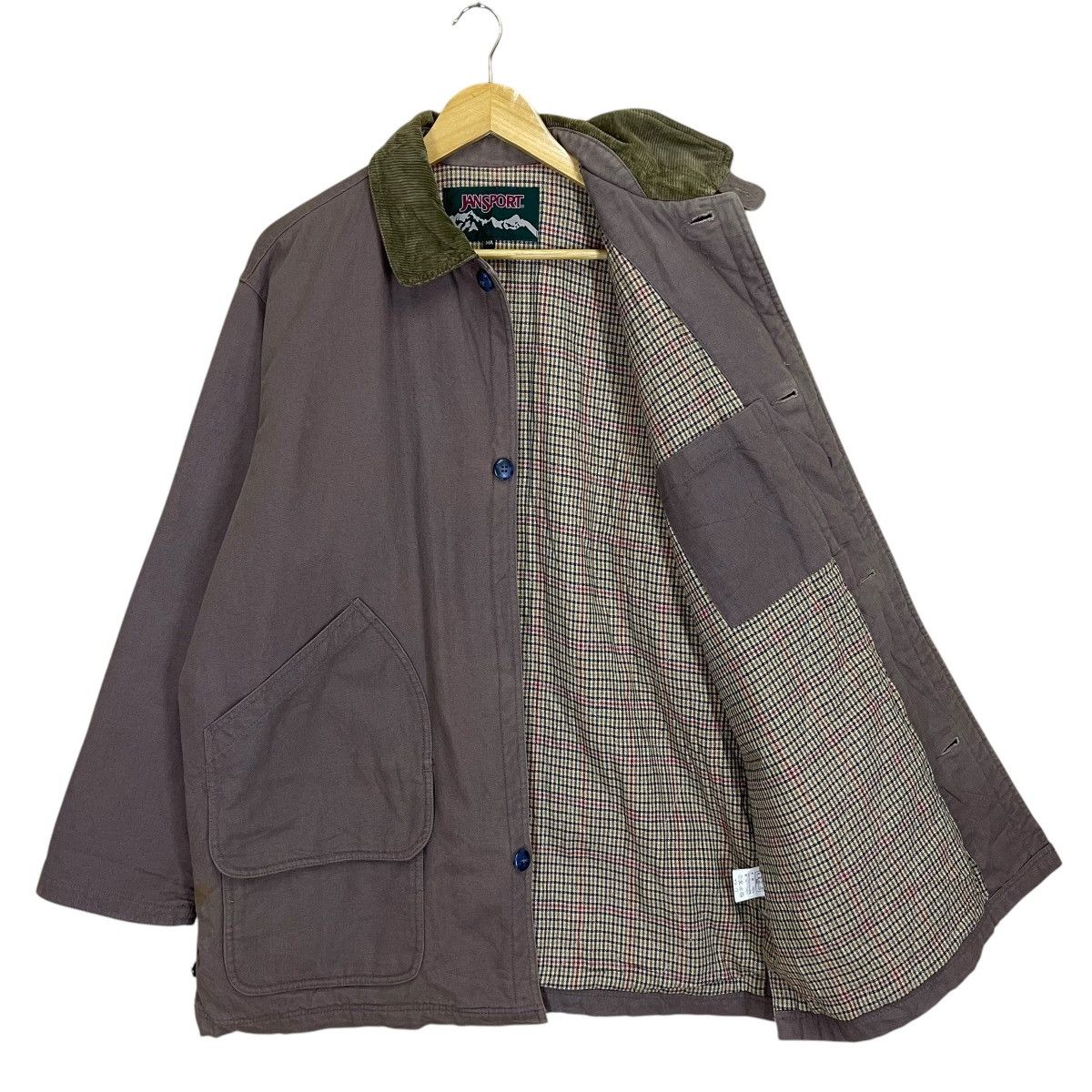 Jansport Vintage 90s Jansports Duck Canvas Button Jacket Size XL Size US XL / EU 56 / 4 - 1 Thumbnail