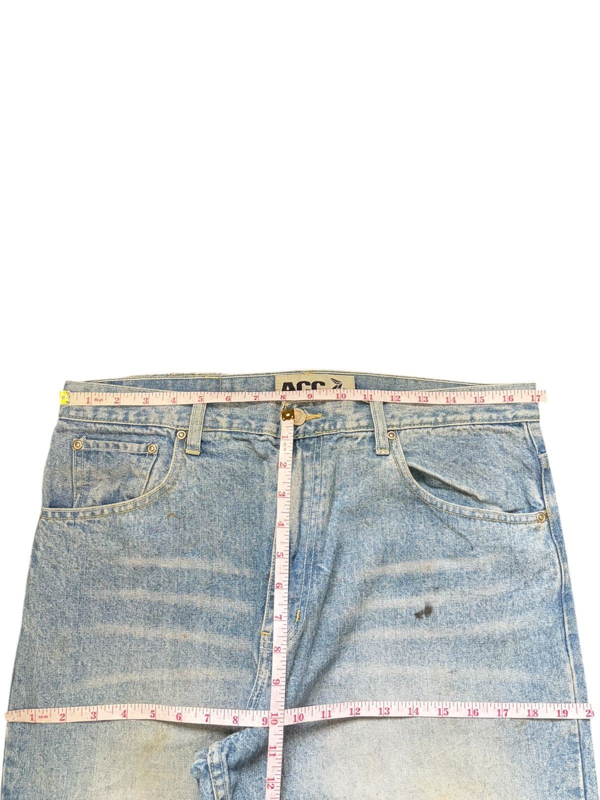 Junya Watanabe Vintage Japanese Brand Mud Wash Distress Baggy Jeans Size US 34 / EU 50 - 6 Thumbnail