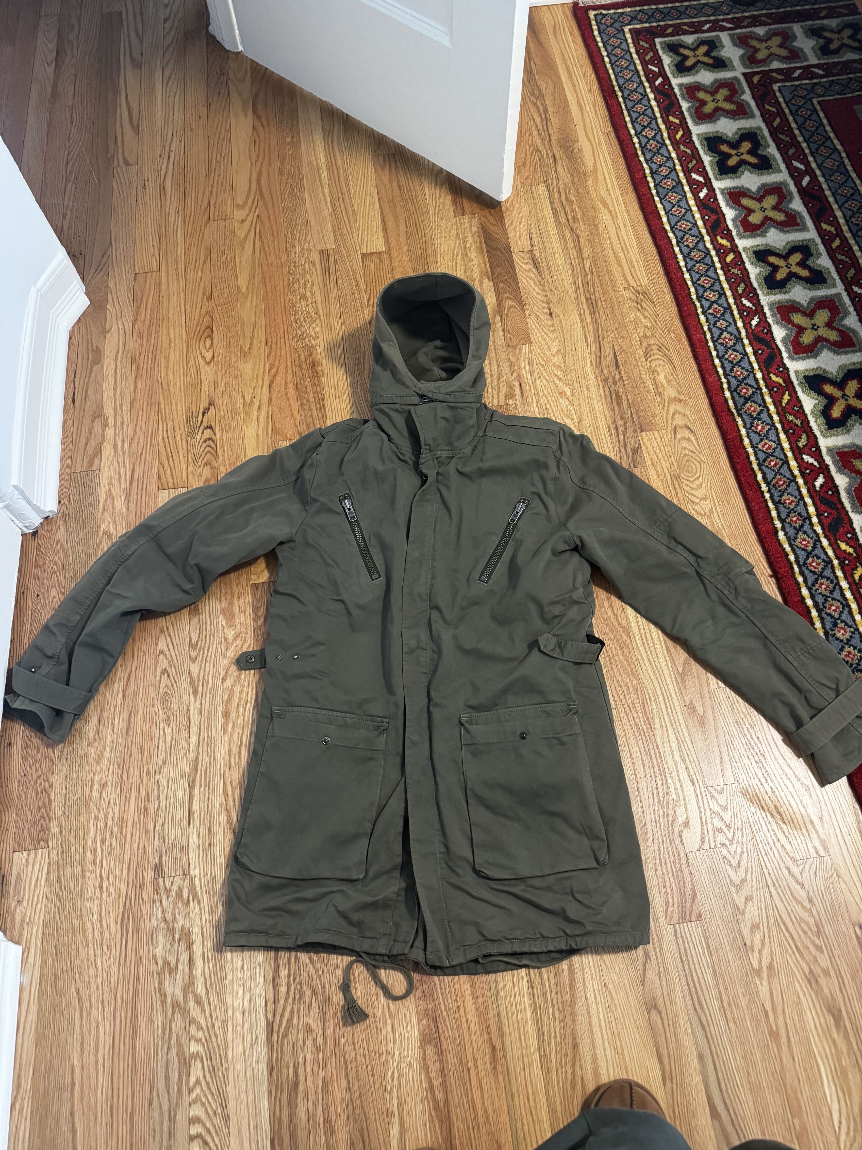 Nice Collective NICE COLLECTIVE - Army Green Jacket with Fleece Lining Size US M / EU 48-50 / 2 - 1 Thumbnail