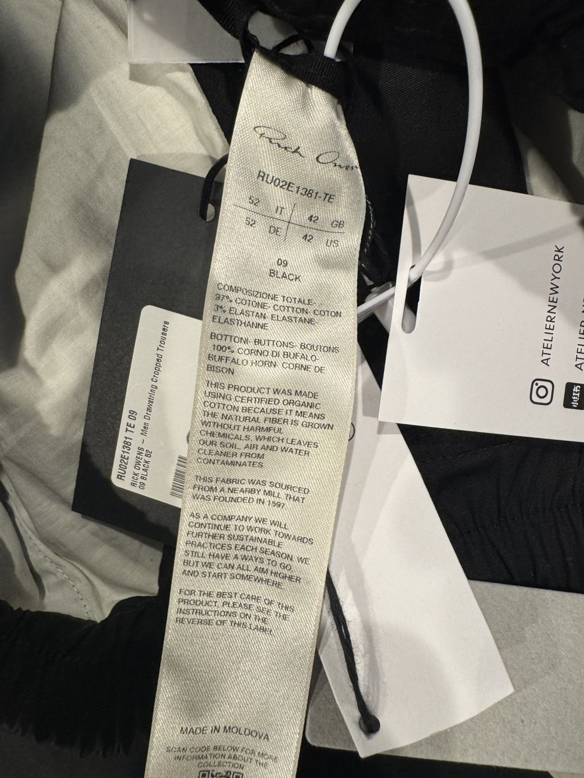 Rick Owens RICK OWENS Black Concordians Forever Cropped Trousers Size US 36 / EU 52 - 5 Thumbnail