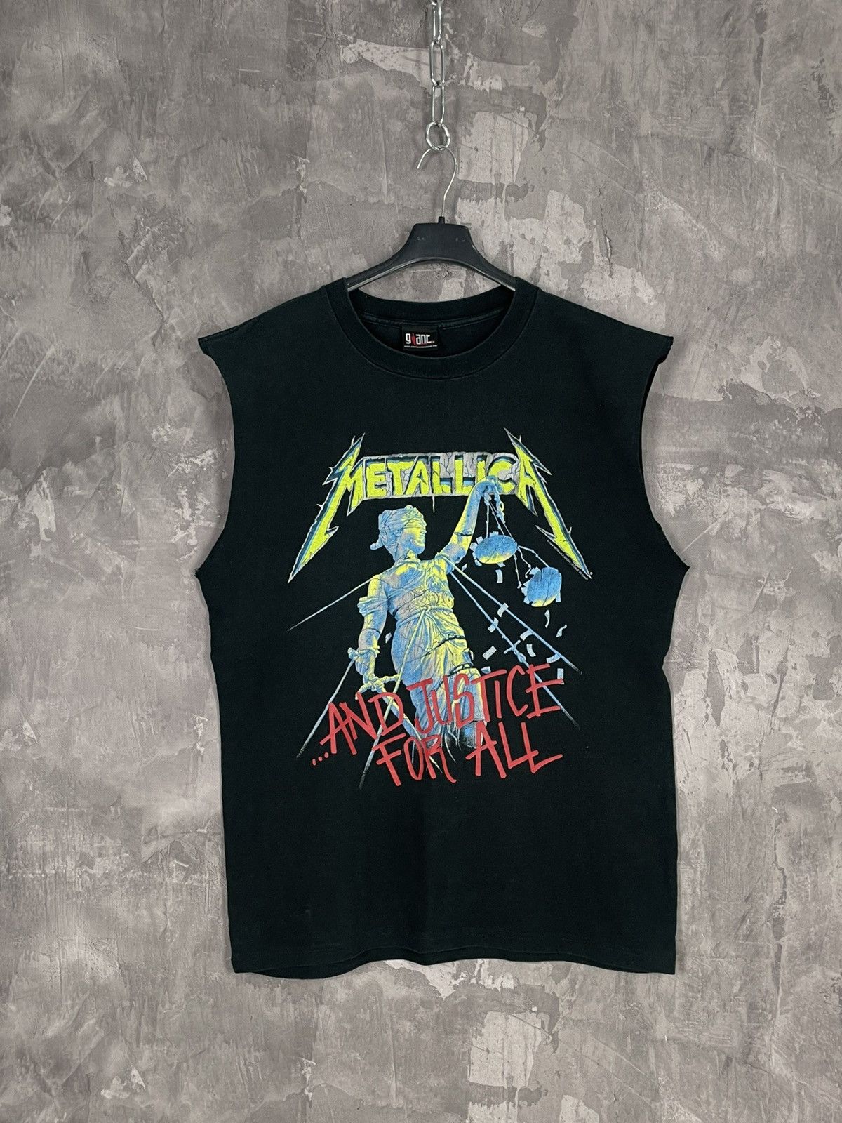 Band Tees × Metallica Metallica Hammer of Justice Crushes You 94s T-Shirt L Faded Size US L / EU 52-54 / 3 - 1 Thumbnail