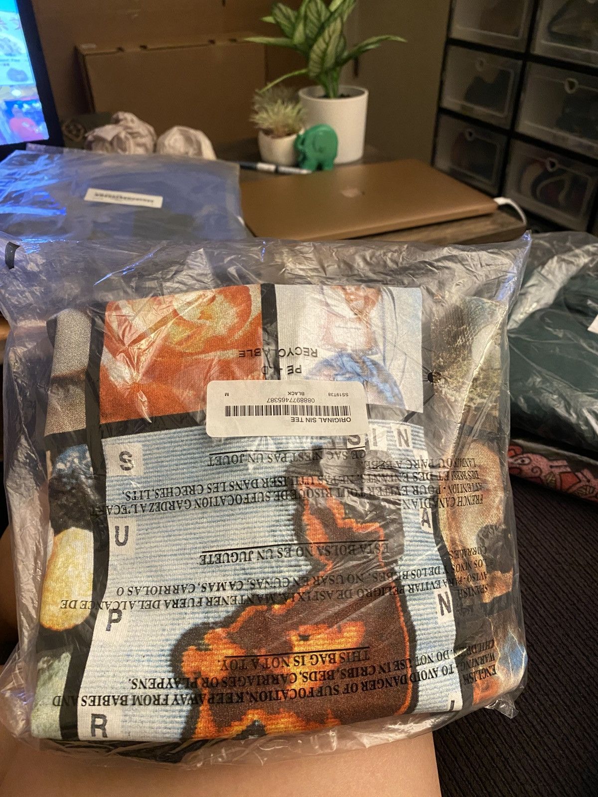 Supreme Supreme Original Sin Tee Black Size M Size US M / EU 48-50 / 2 - 1 Thumbnail