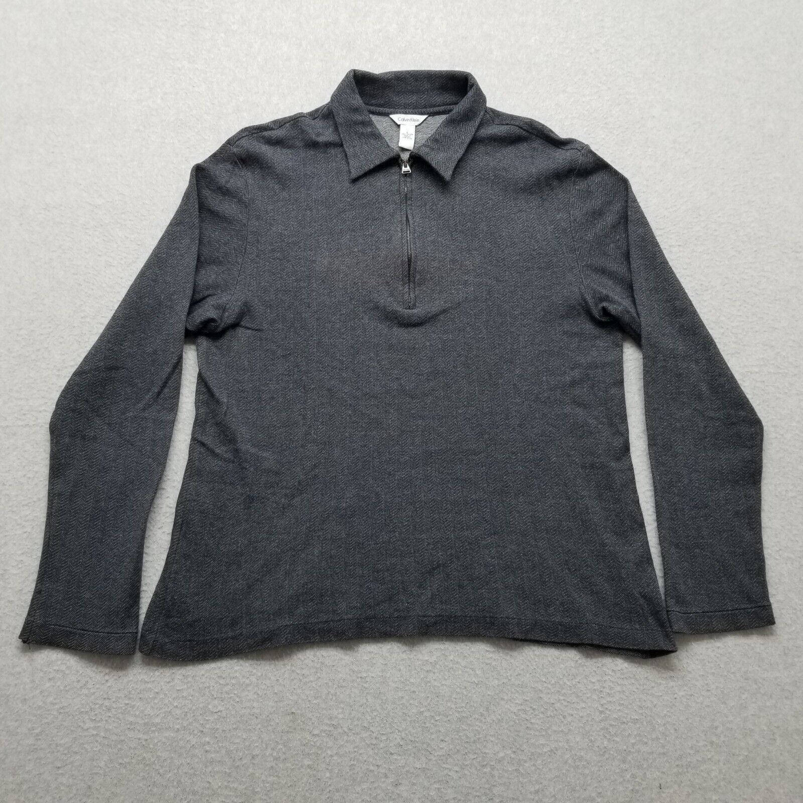 Calvin Klein Calvin Klein Sweater Men Large Long Sleeve Pullover Zip Size US L / EU 52-54 / 3 - 1 Thumbnail