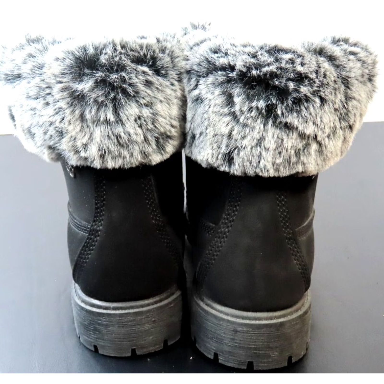 Lugz Lugz Rucker Hi Faux Fur Lace Up Womens Boot Black 11 WRUCKRHFUD-001 Size US 11 / IT 41 - 4 Thumbnail