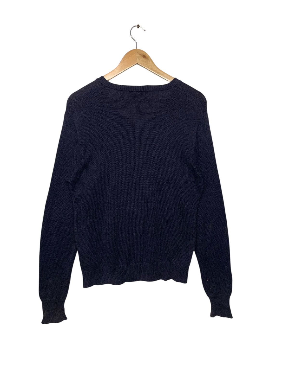Polo Ralph Lauren Vintage 90's Polo Ralph Lauren V-Neck Small logo Knitwear Size M / US 6-8 / IT 42-44 - 3 Thumbnail