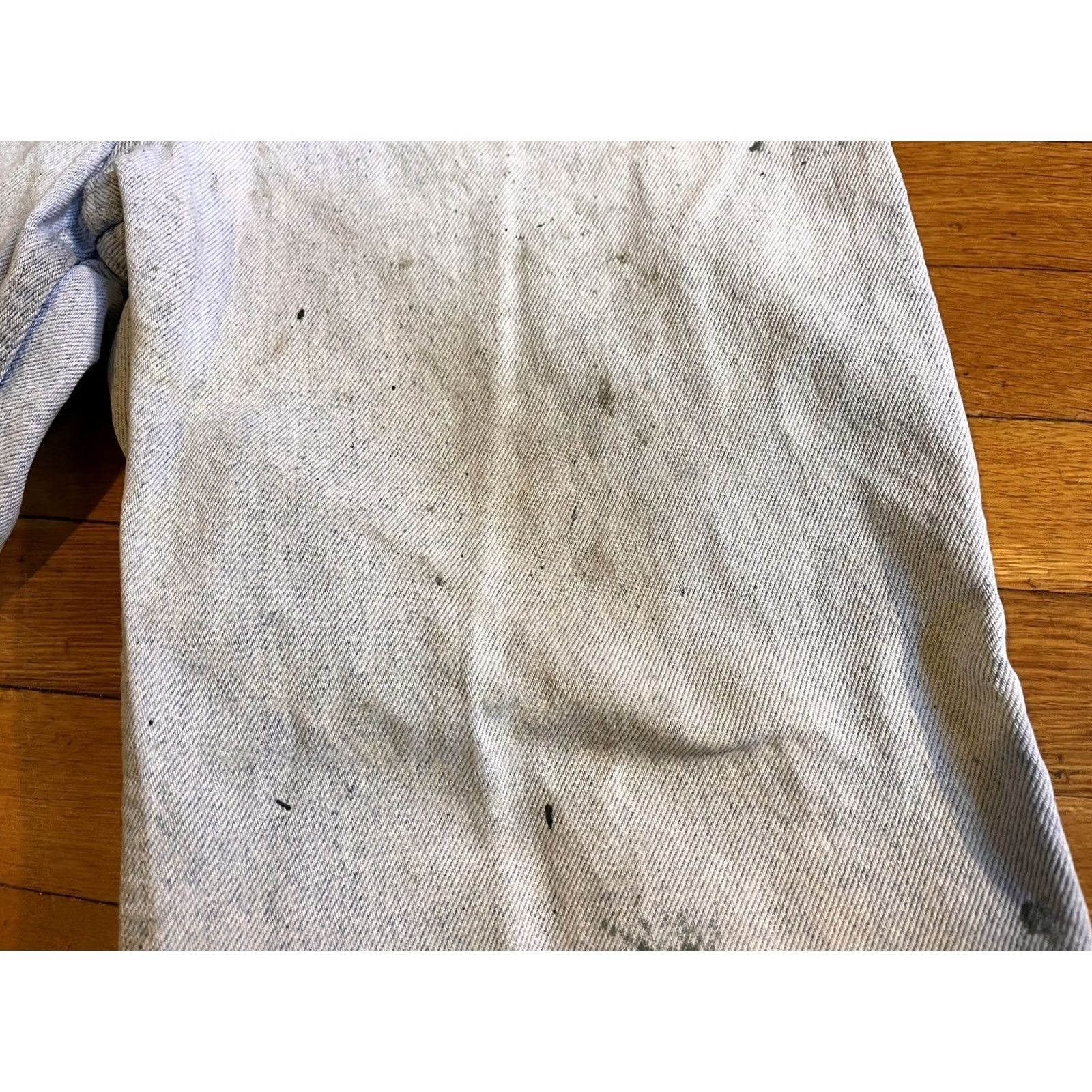 Levi's VINTAGE Levi’s Jeans Mens 33x28 Distressed 80s USA Blue Denim Cotton 5-Pocket Regular Straight Jeans Mens Size US 33 - 5 Thumbnail