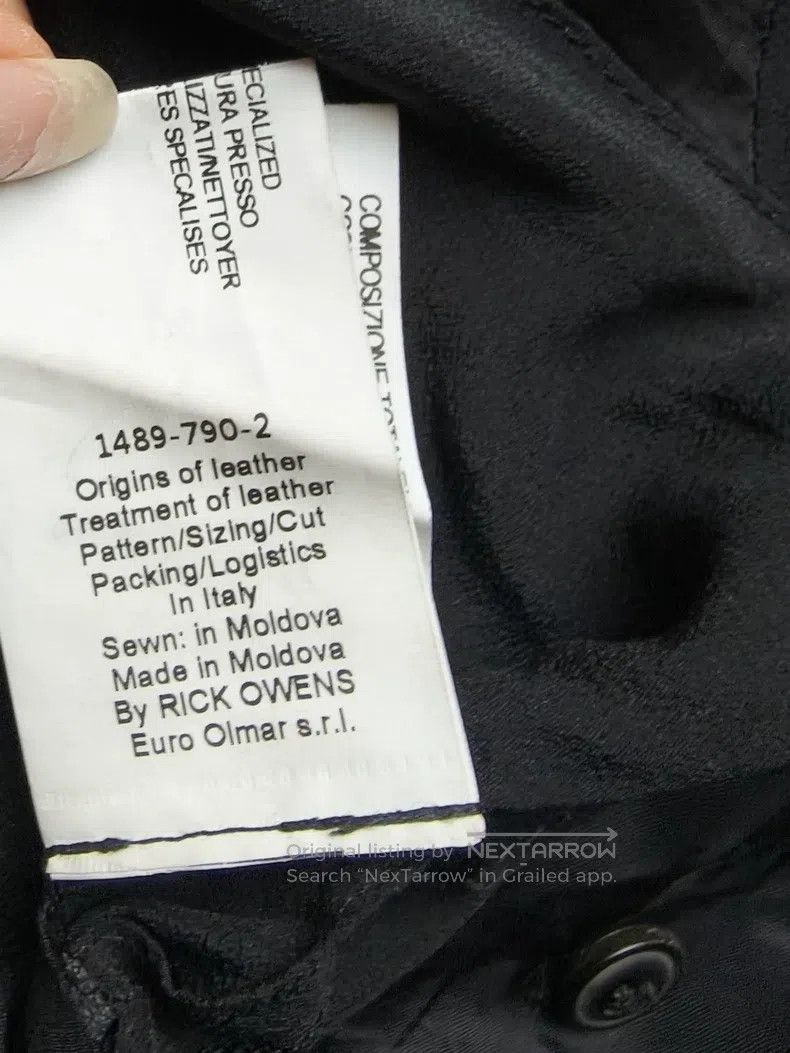Rick Owens Rick Owens Black Leather Long Jacket Size XS / US 0-2 / IT 36-38 - 6 Thumbnail