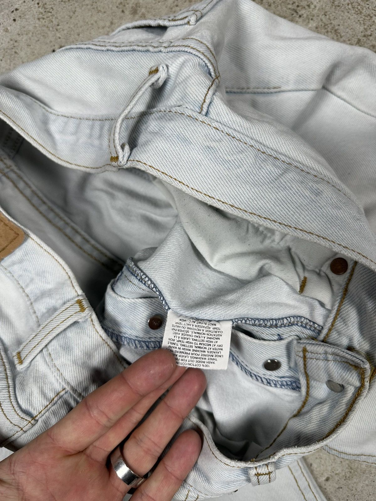 Levi's × Vintage Vintage 90s Levi’s 501 Washed Blue Denim Pants Jeans Size US 30 / EU 46 - 11 Thumbnail