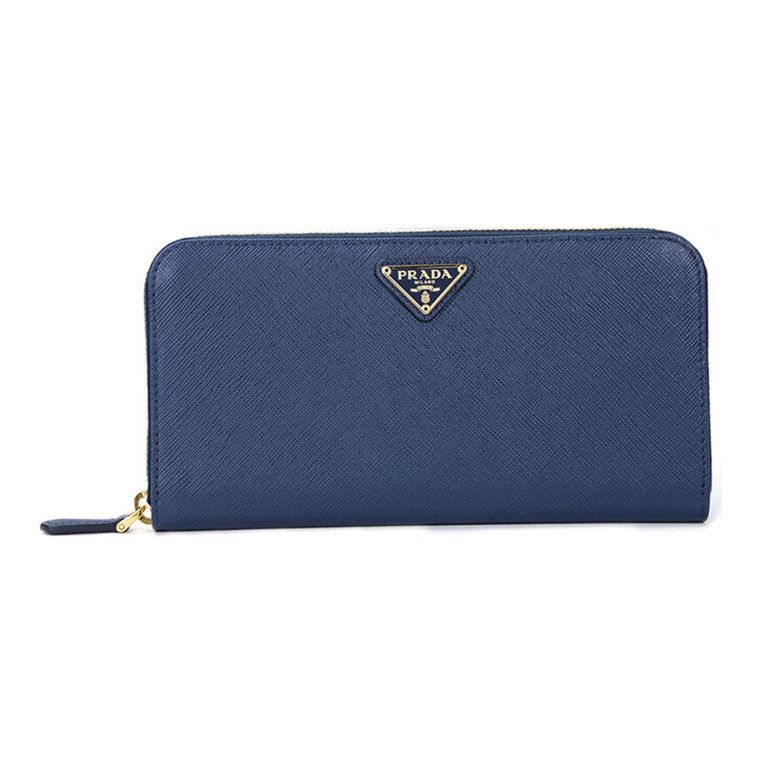 Prada Prada Saffiano Zip Around Wallet One Size Size ONE SIZE - 1 Thumbnail