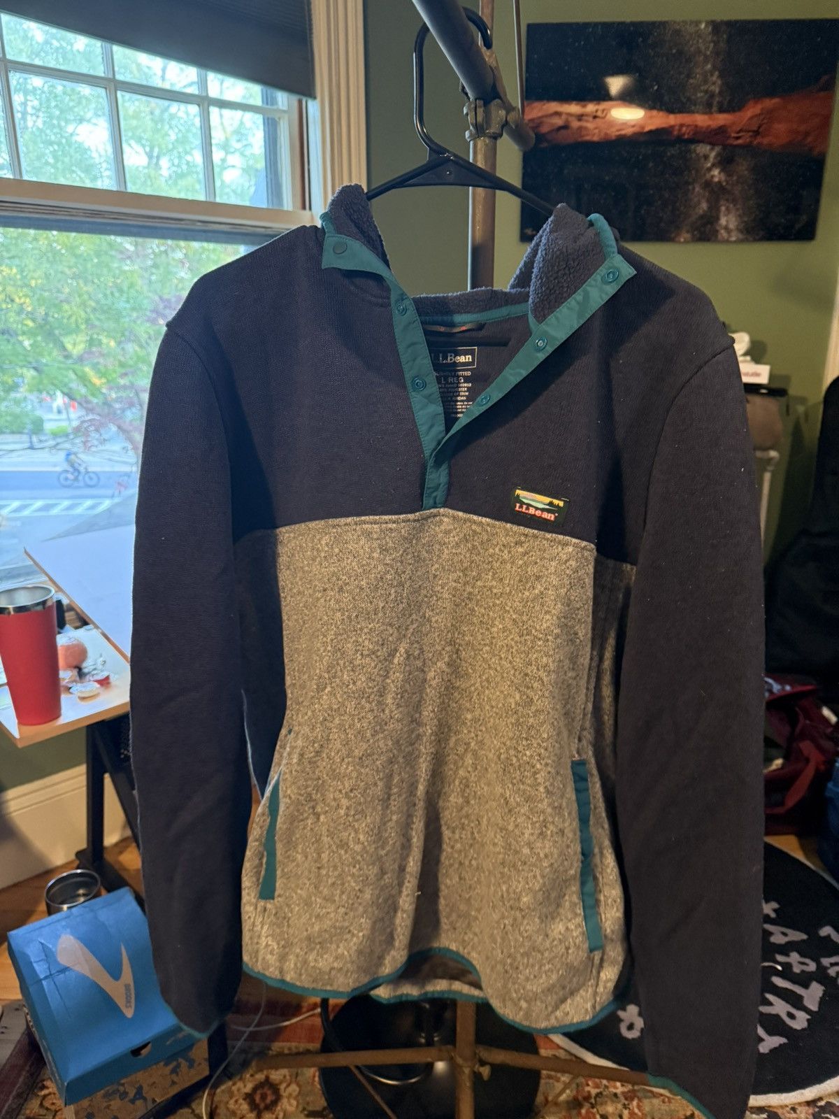 L.L. Bean L.L. Bean Hooded Fleece Size US L / EU 52-54 / 3 - 1 Thumbnail