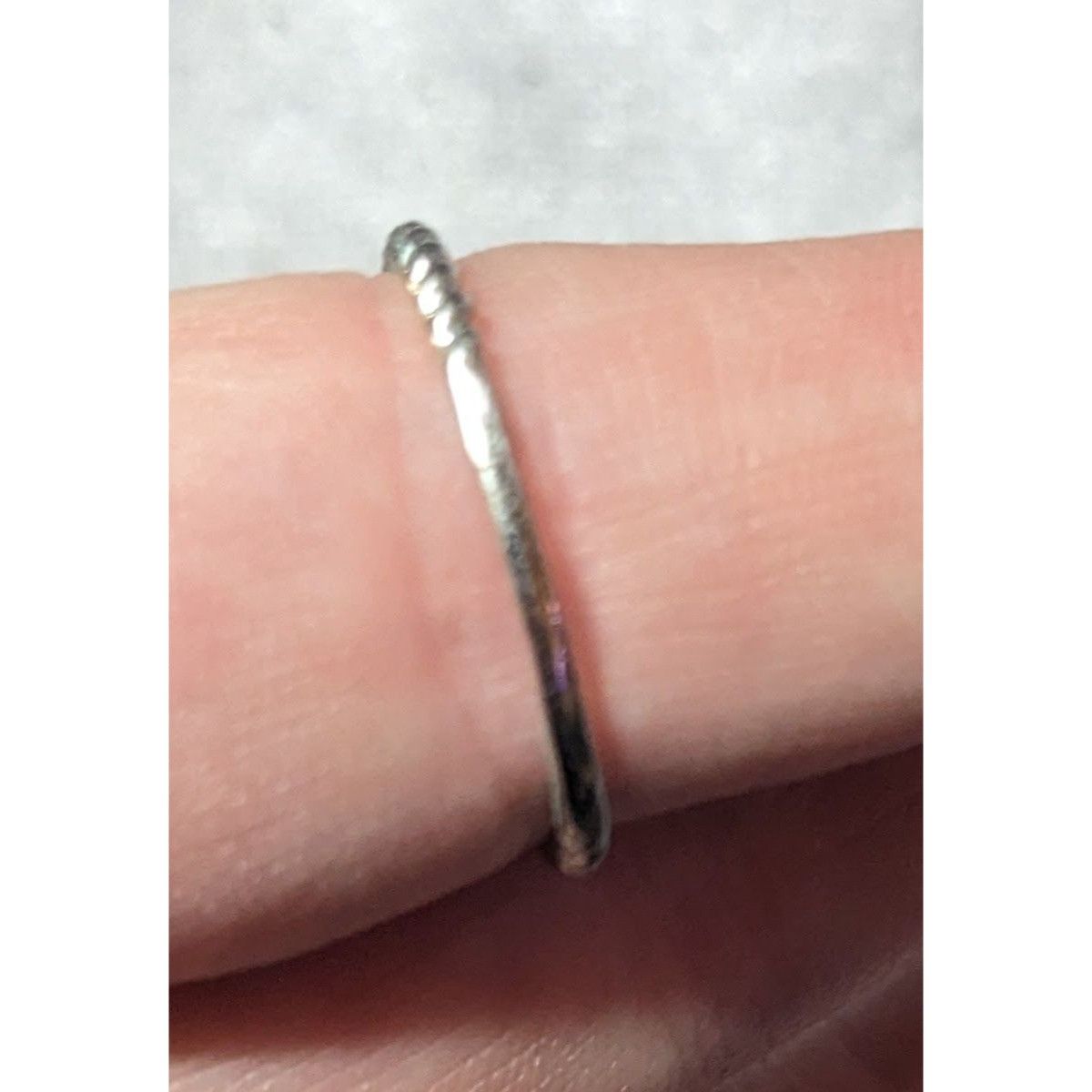 Other Dainty Coquette Silver Tone Ring With Pastel Pink Gem Signed Size ONE SIZE - 12 Thumbnail