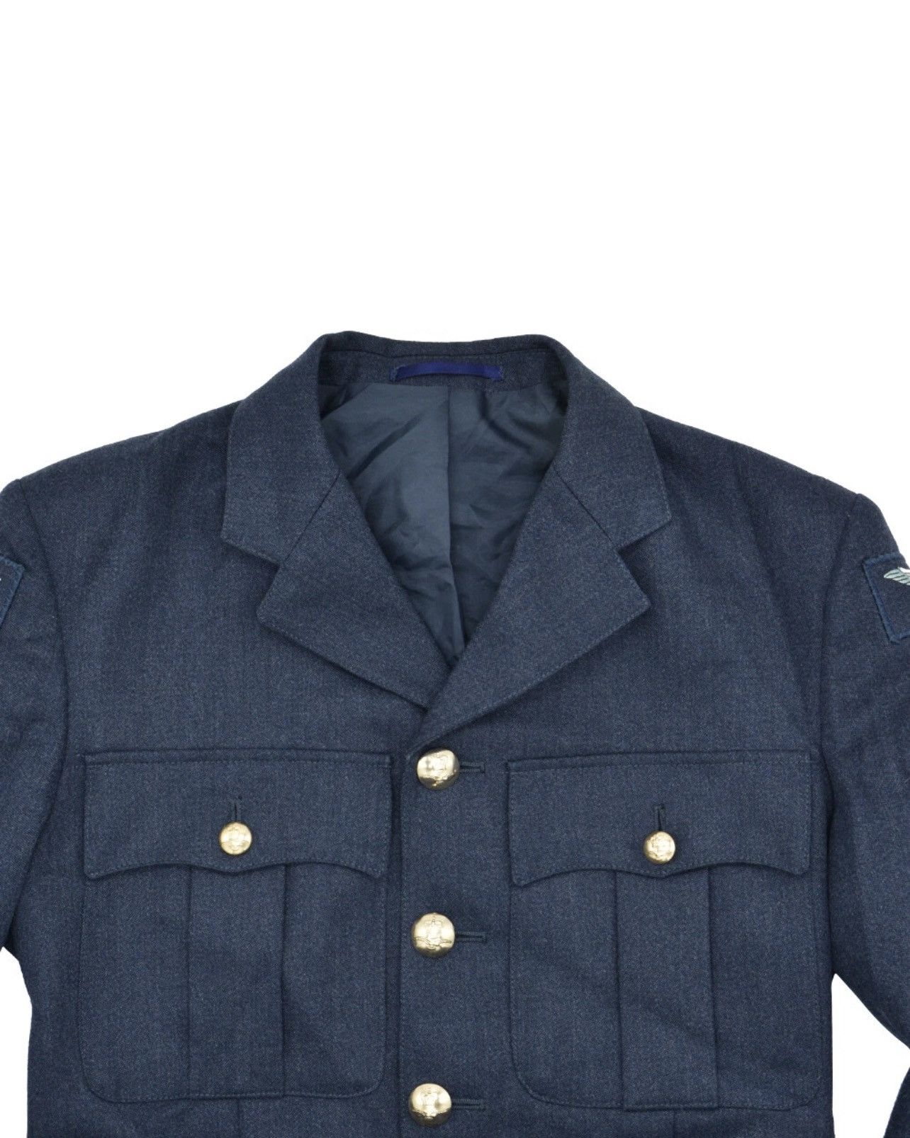 Vintage Vintage RAF Military Jacket – Navy Wool – Size 40R Size 40R - 2 Thumbnail