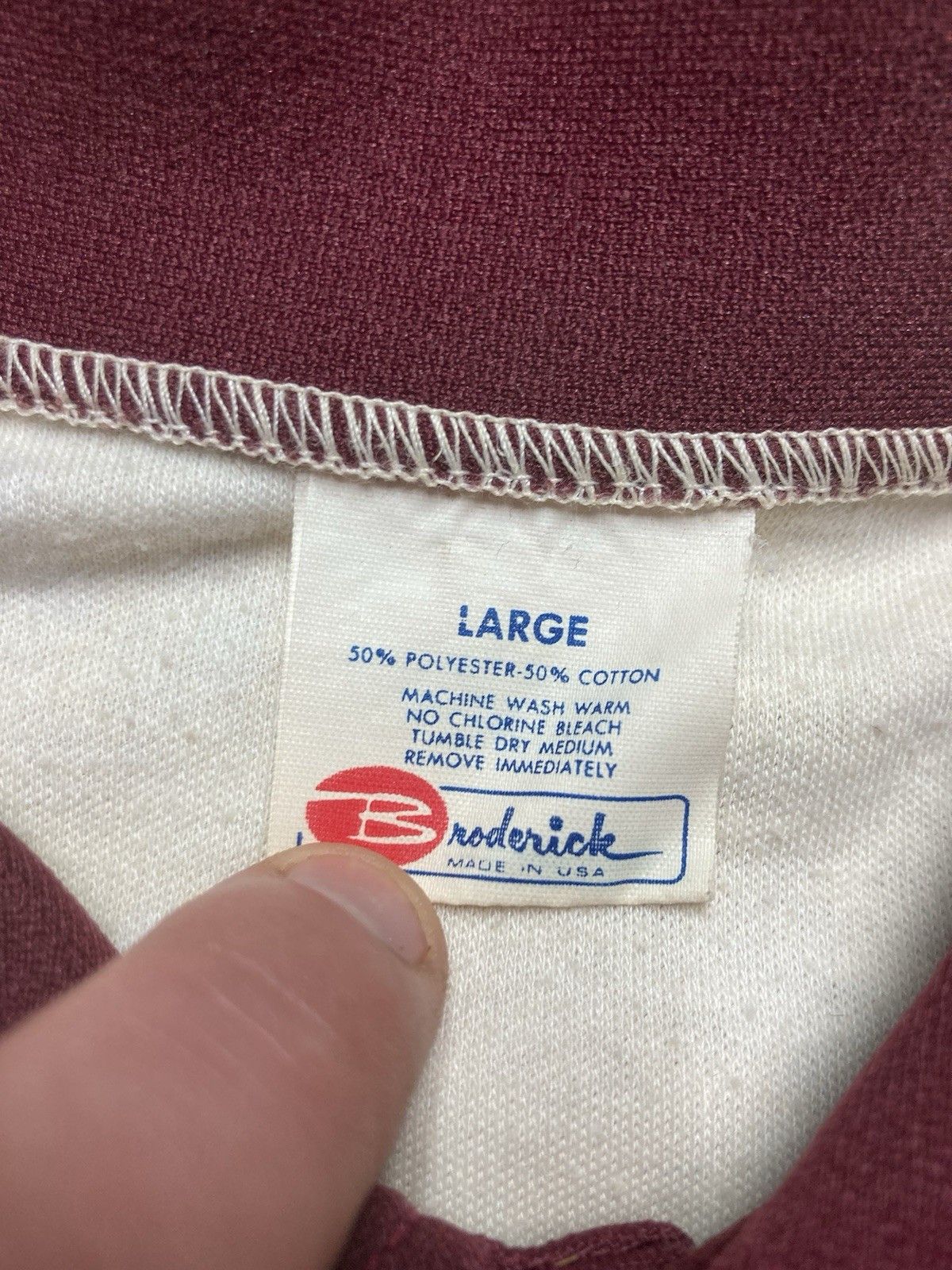 Vintage Vintage 70s polo shirt Blatz Beer dagger collar soft large Size US L / EU 52-54 / 3 - 15 Thumbnail
