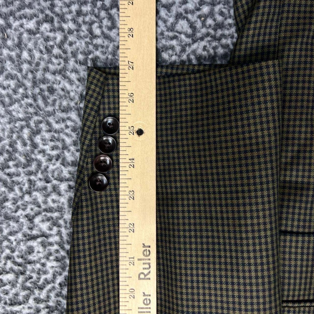 Nautica Vintage Nautica Blazer Men 44L Houndstooth 3 Button Wool Size 44L - 4 Thumbnail