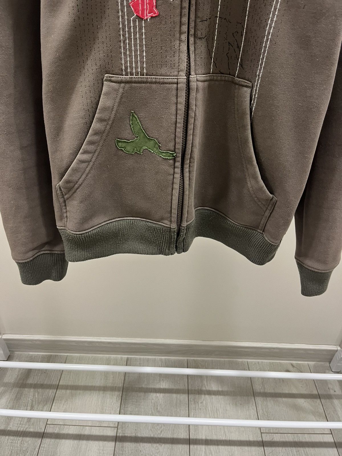 O'Neill Oniel surfwear y2kmocha brown zip up hoodie faded hype Size US L / EU 52-54 / 3 - 4 Thumbnail