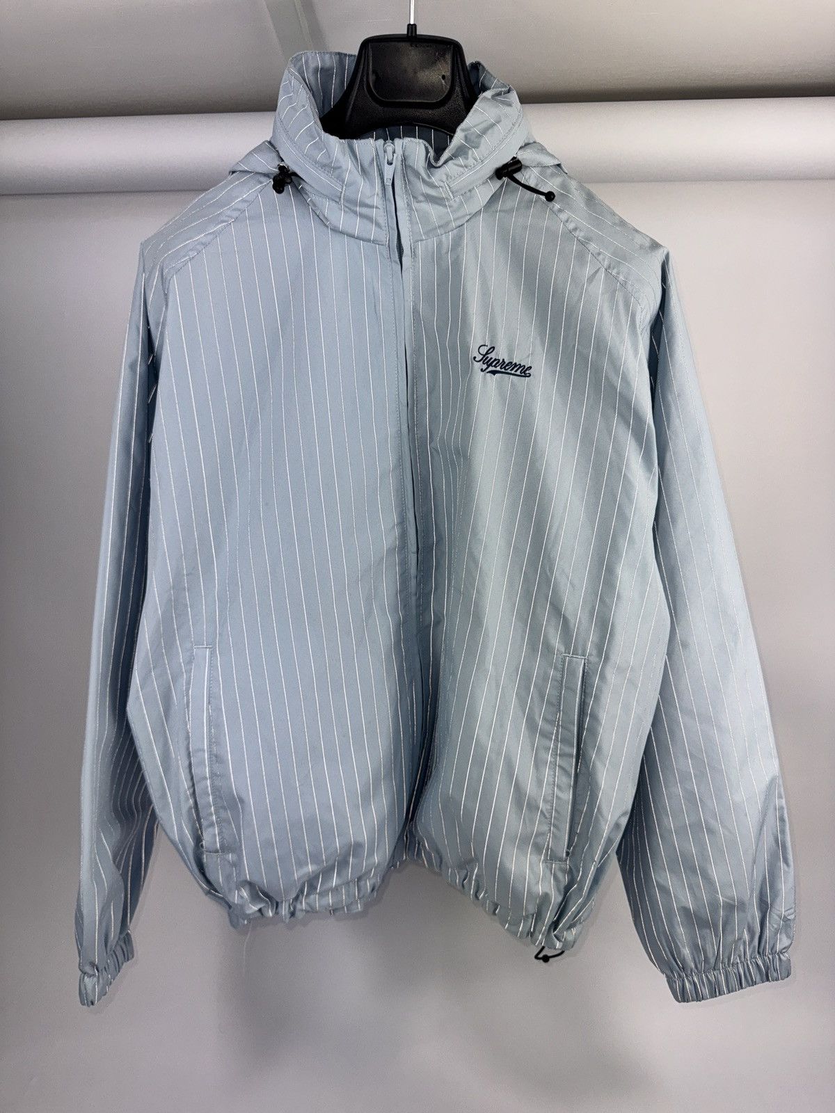 Supreme REFLECTIVE PINSTRIPE TRACK JACKET Size US S / EU 44-46 / 1 - 1 Thumbnail