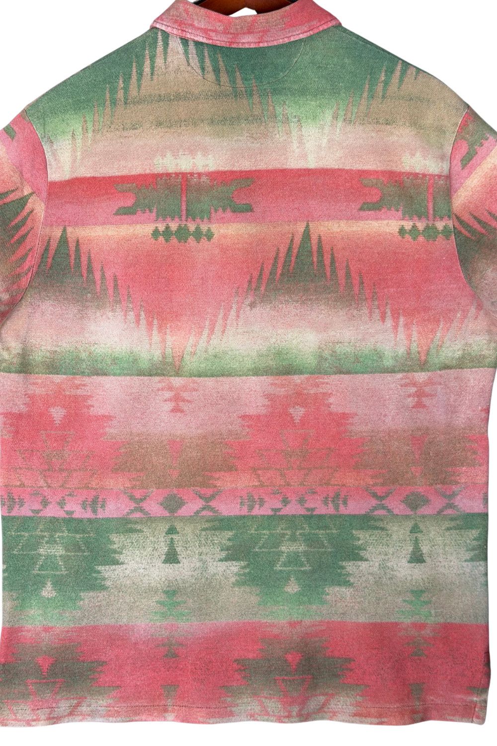 PRL Southwestern Navajo Aztec Blanket Print Polo Shirt L image 10
