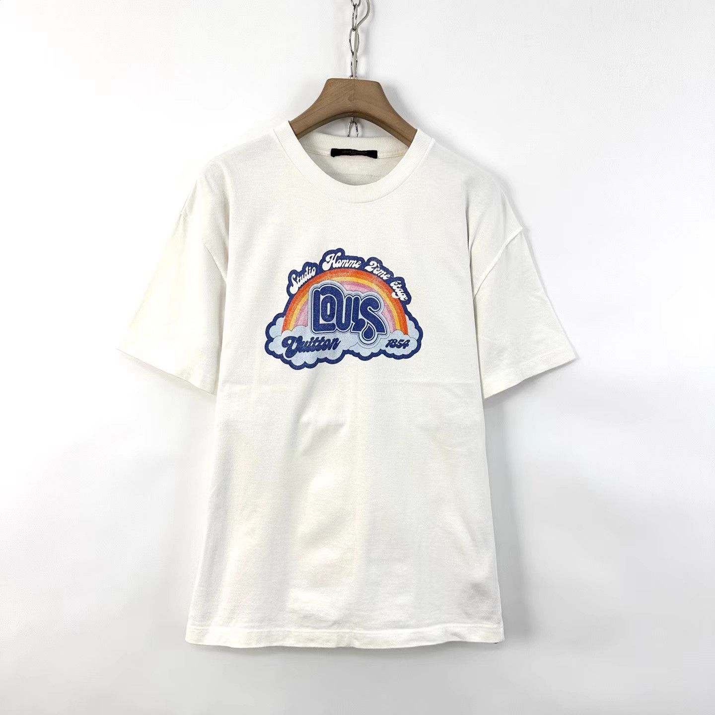 Louis Vuitton Louis Vuitton Rainbow Cloud Logo Short Sleeve K12 Size US L / EU 52-54 / 3 - 1 Thumbnail