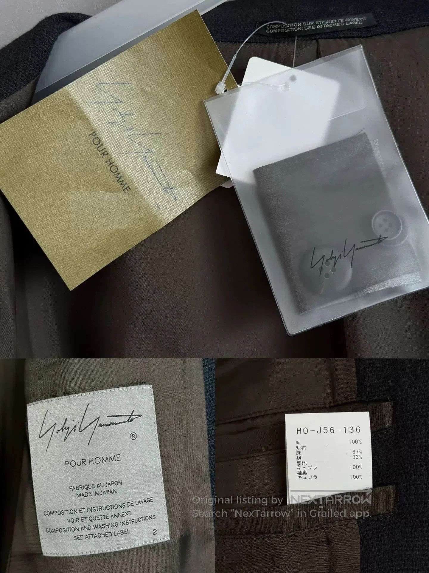 Yohji Yamamoto Yohji Yamamoto Napoleon Portrait Coat. Size S / US 4 / IT 40 - 9 Thumbnail