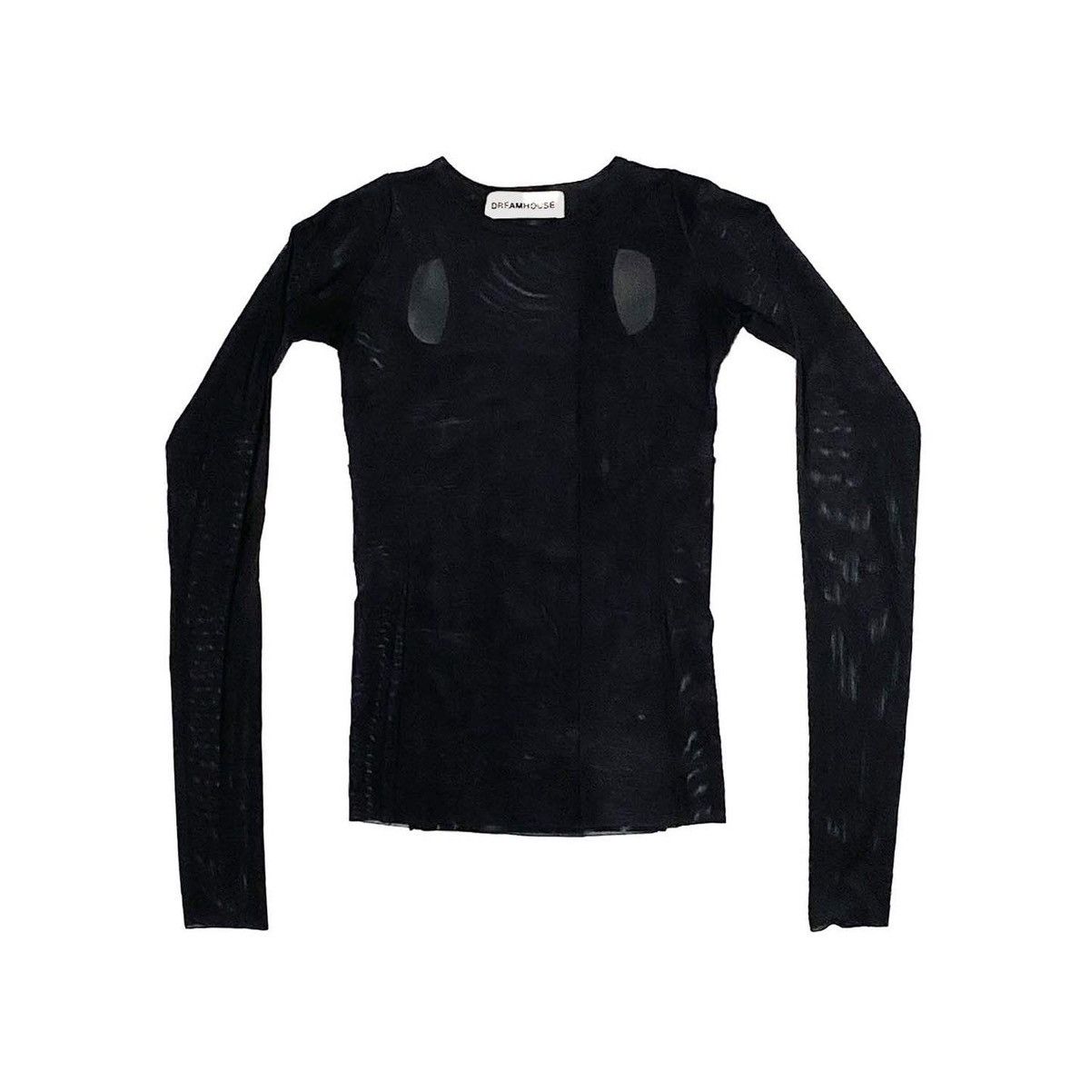 Rick Owens Dreamhouse Window Mesh Longsleeve Tee - Small Black Size US S / EU 44-46 / 1 - 5 Thumbnail