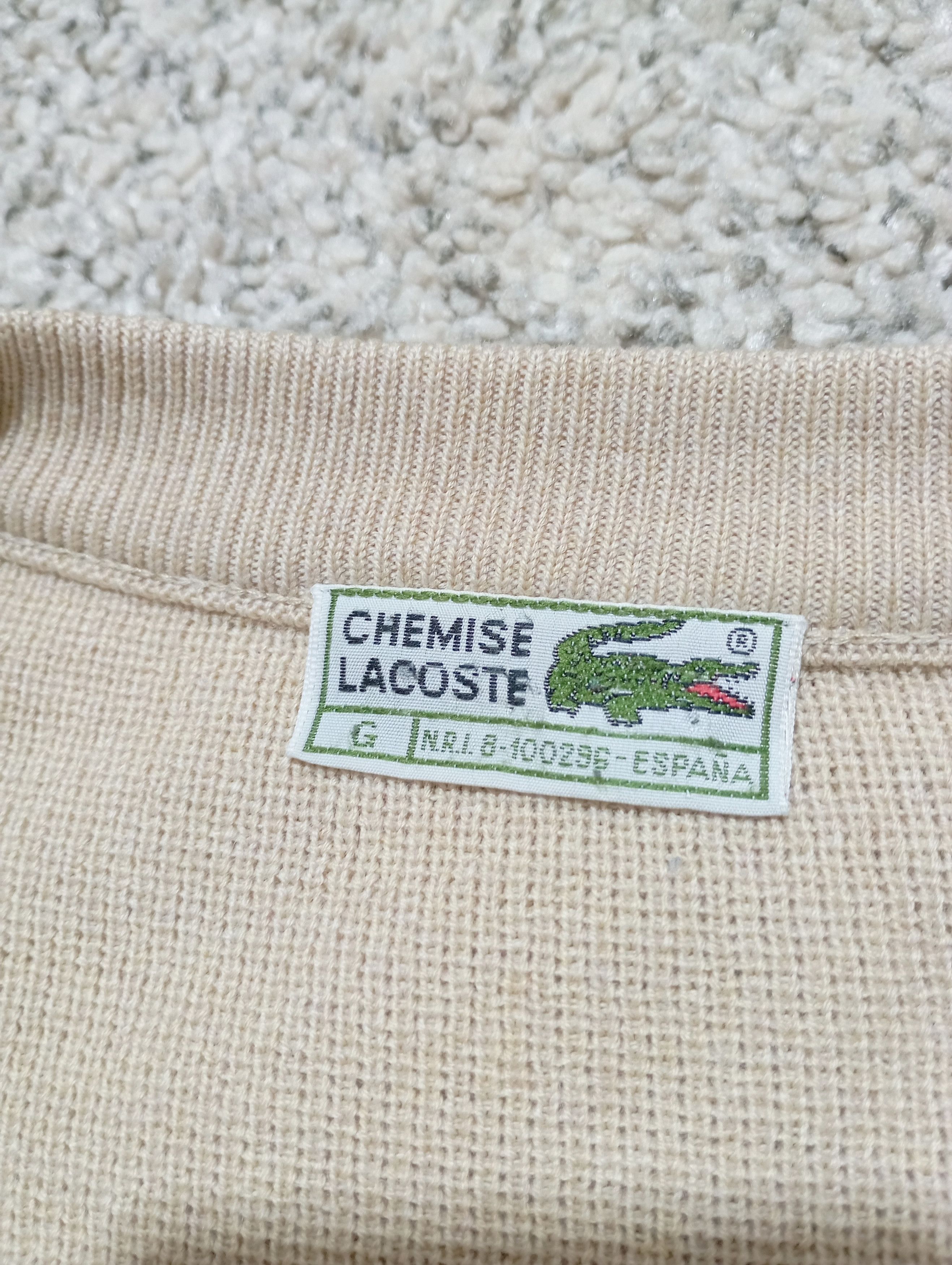 Lacoste Vintage Lacoste 90s Cardigan Sweater Old Money Style Size US L / EU 52-54 / 3 - 6 Thumbnail