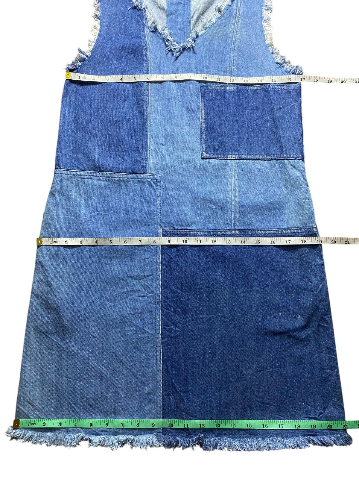 Japanese Brand Vintage Japanese Brands Spiral Girl Shashiko Boro Dresses Size ONE SIZE - 4 Thumbnail