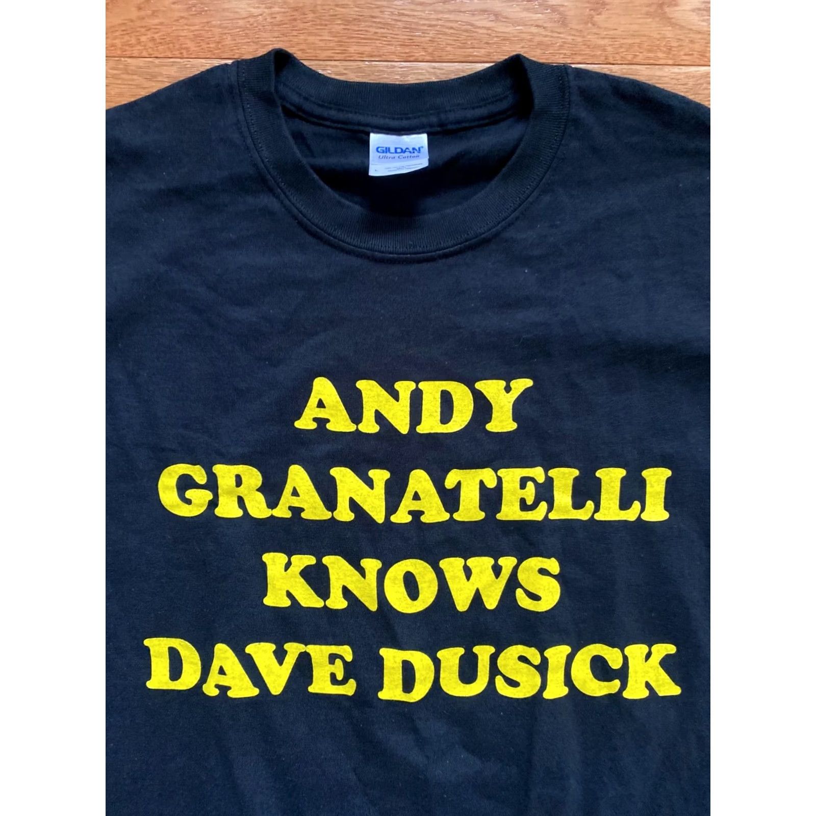 Gildan Gildan Shirt Mens L White 80s IndyCar Racing Graphic Tee Black Andy Granatelli Knows Dave Dusick 2012 500 Size US L / EU 52-54 / 3 - 3 Thumbnail