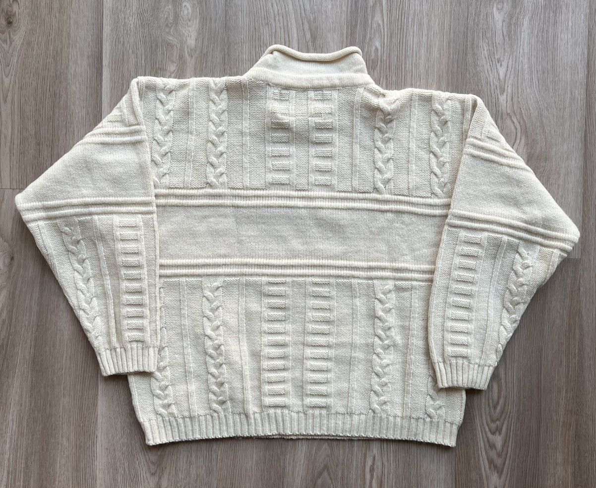 Diesel × Vintage Vintage Diesel Cable Knit Sweater Big Center Logo Size US M / EU 48-50 / 2 - 8 Thumbnail