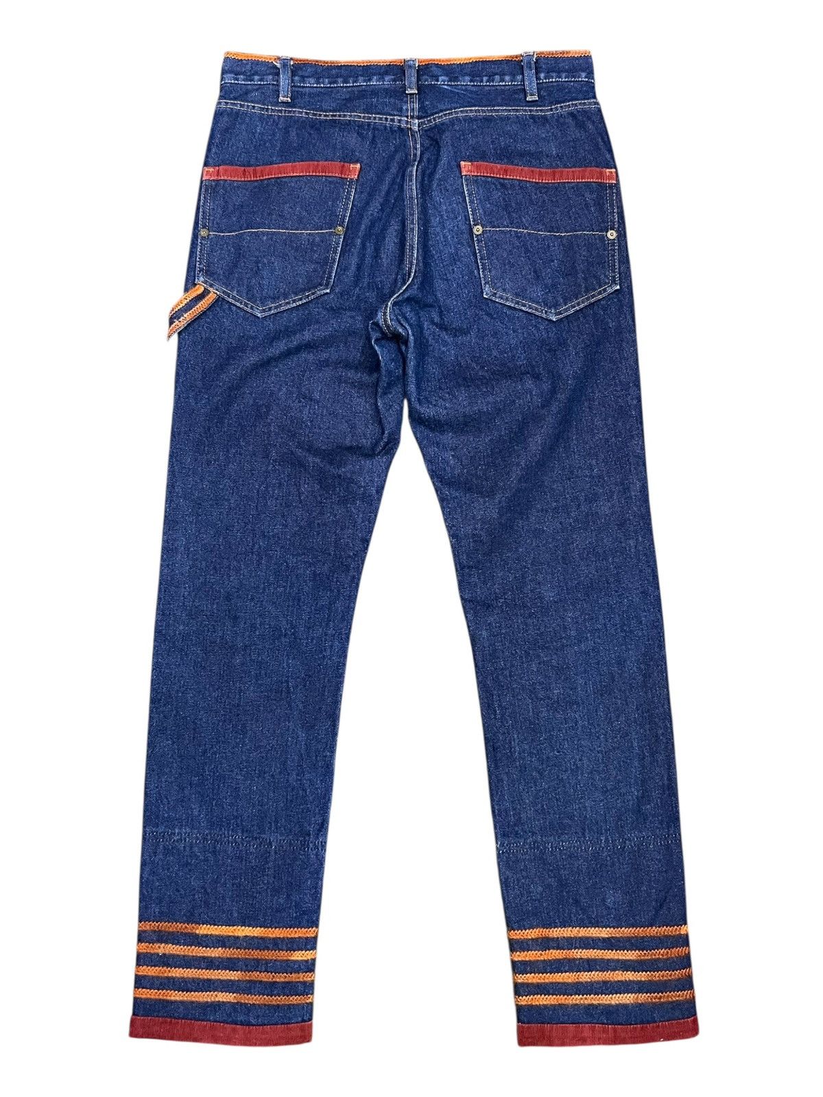 Frapbois Frapbois Harajuku Suspender Jeans Y2K Street Grail Rare Size US 29 - 3 Thumbnail