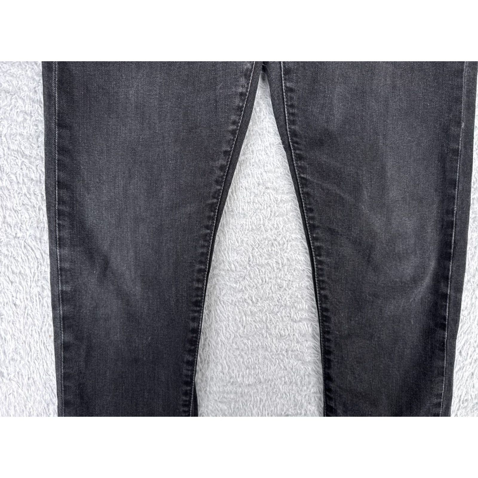 Levi's Levis Premium Jeans Adult 32 Black Denim Skinny Tapered Fit Flex 30x32 Big E Size US 32 / EU 48 - 4 Thumbnail