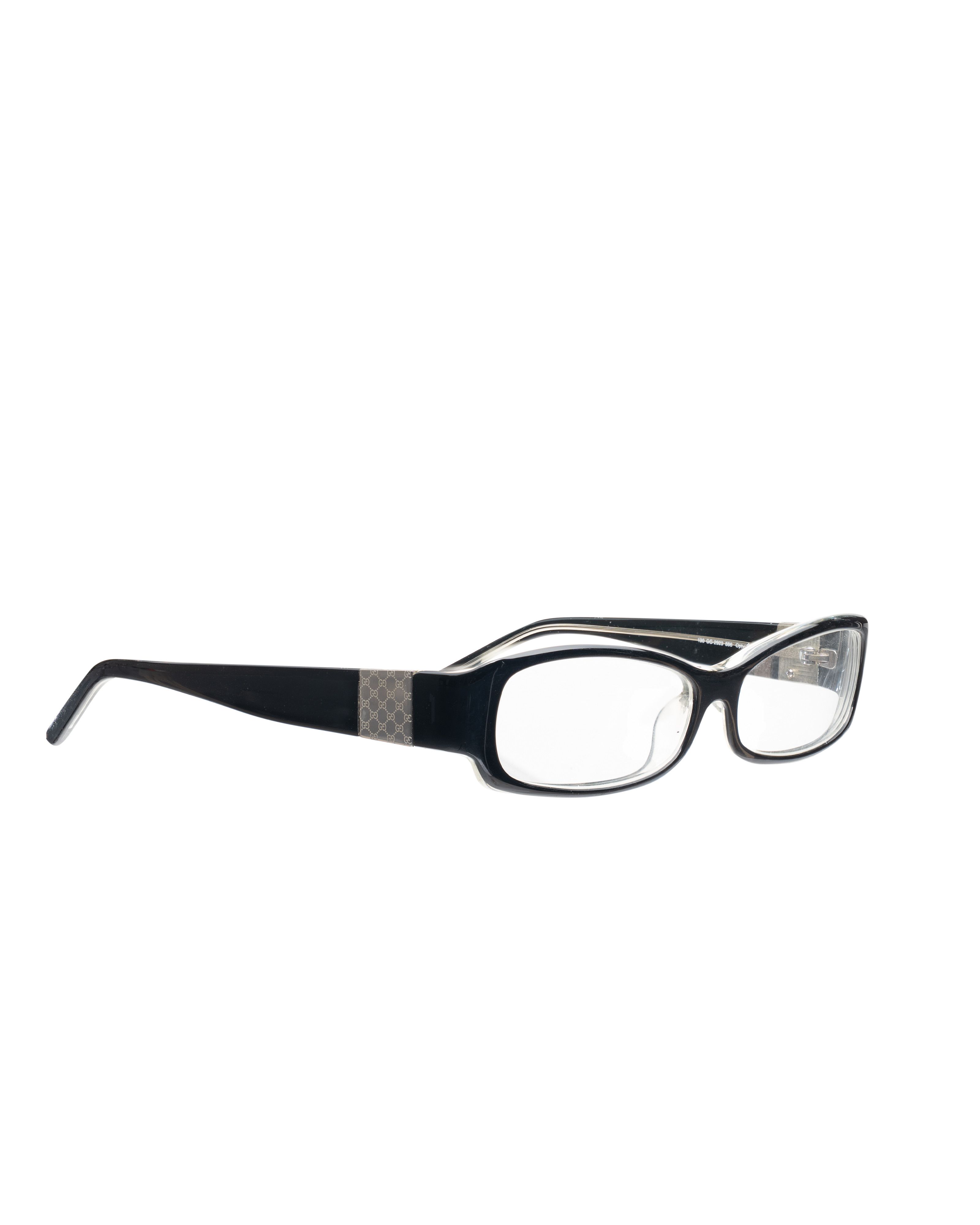 Gucci Gucci '00s Black Monogram Signature Logo Glasses Size ONE SIZE - 1 Thumbnail