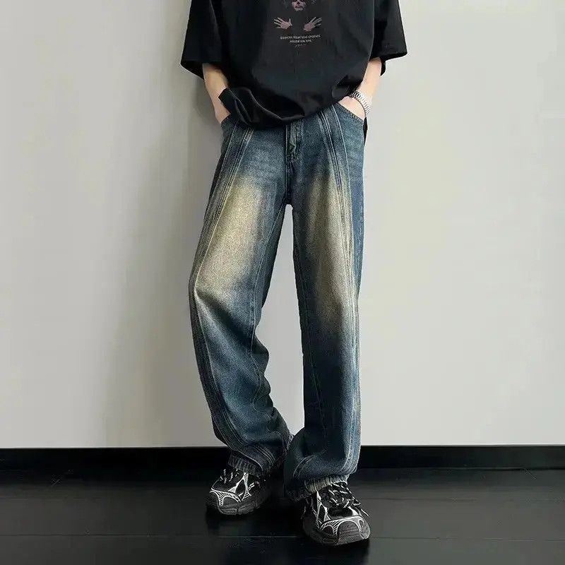 Japanese Brand Wide Leg Jeans Baggy Y2k Washed Trousers Size US 30 / EU 46 - 3 Thumbnail