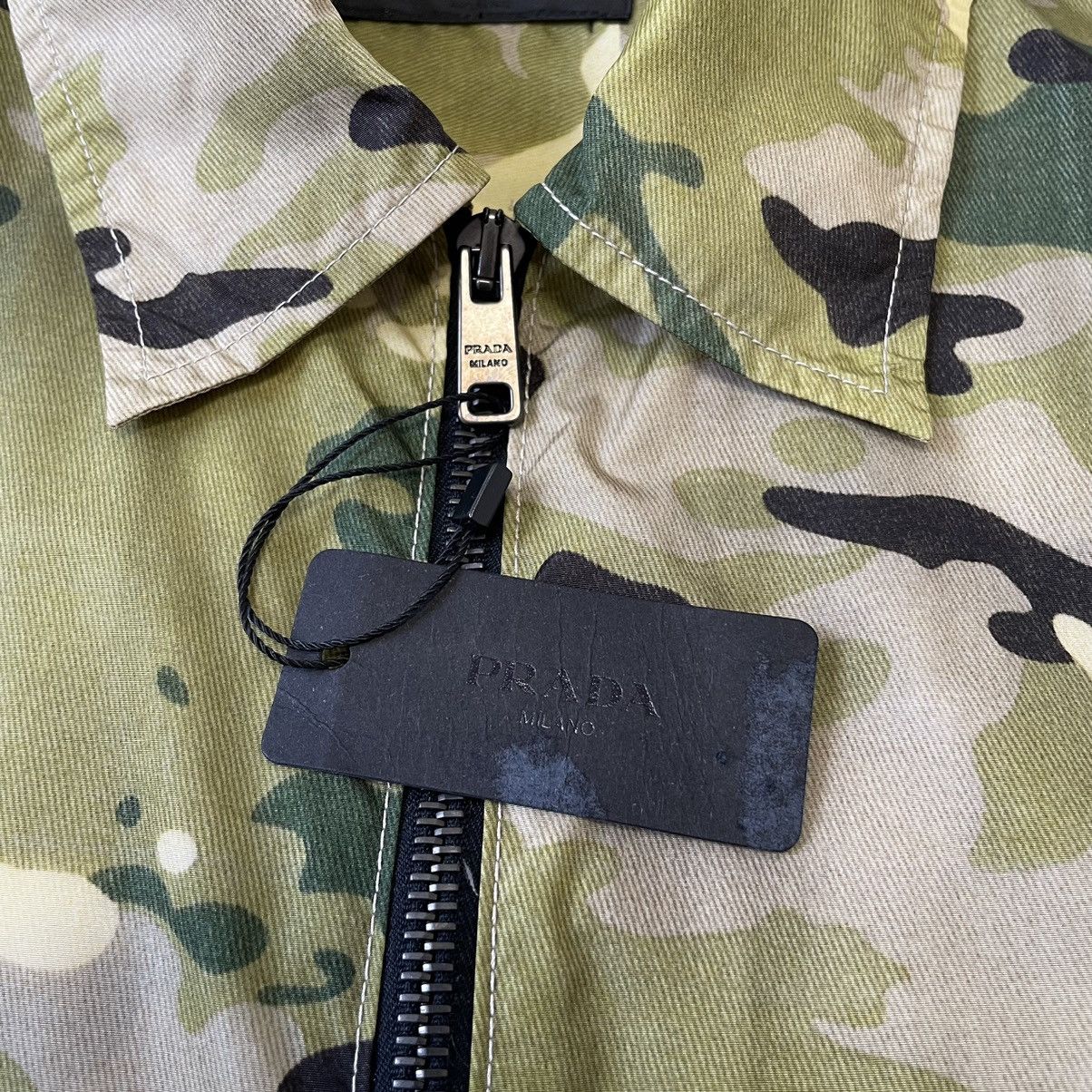 Prada S/S 17 Sample Nylon Camo Zip Jacket Size US M / EU 48-50 / 2 - 4 Thumbnail