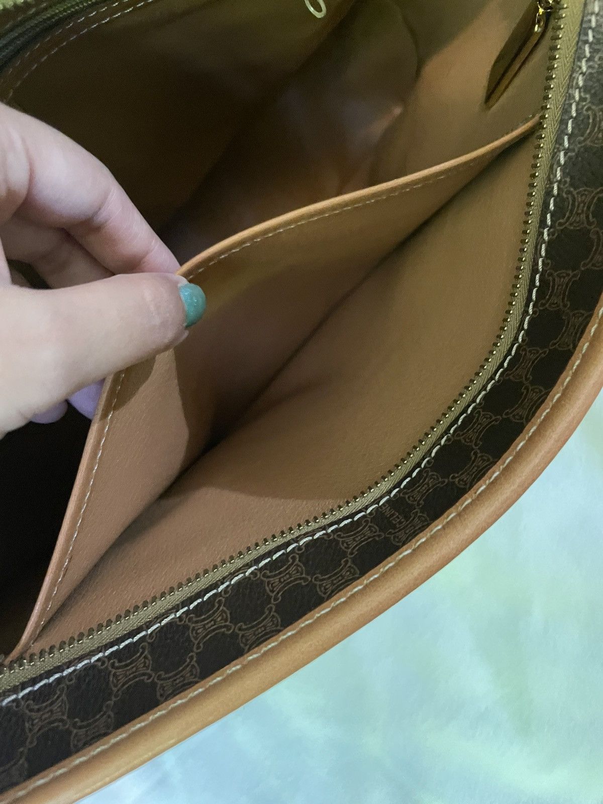 Celine Celine Brown Macadam Tote Bag Size ONE SIZE - 19 Thumbnail