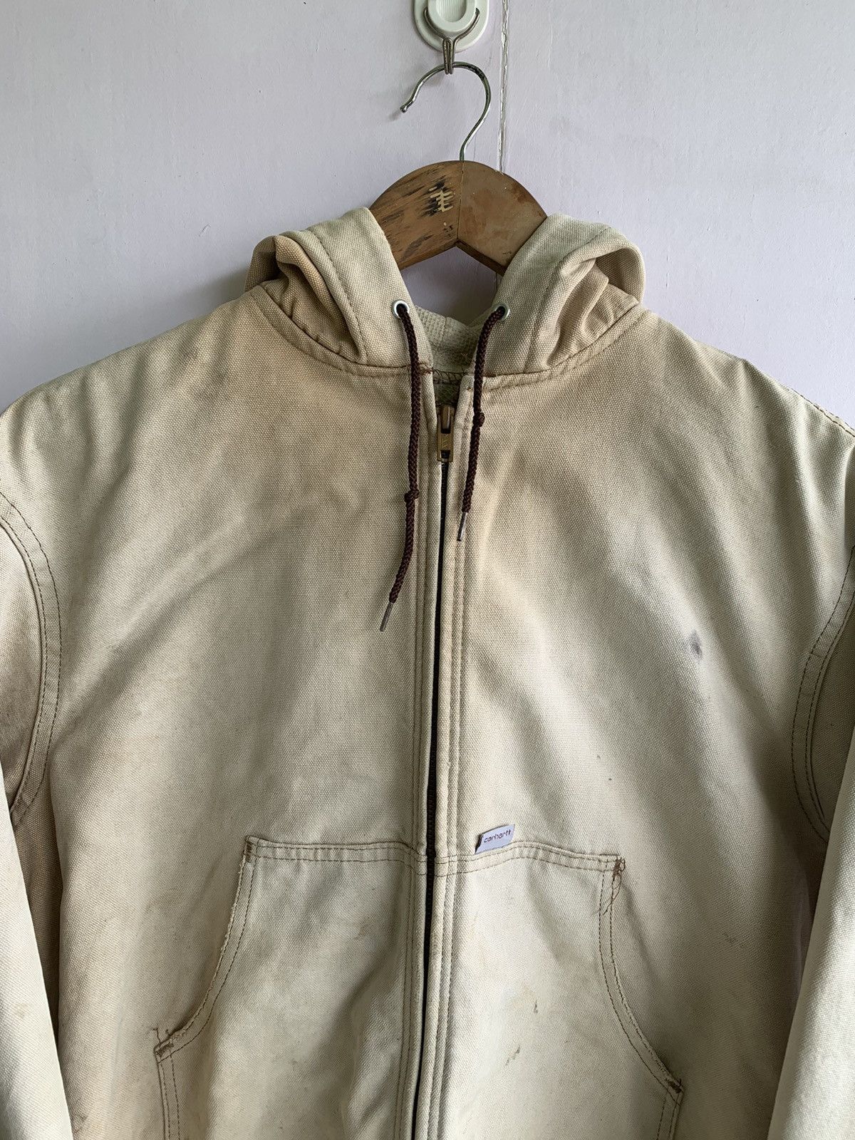 Carhartt 💥Vintage 80s Carhartt Sun Faded Canvas Jacket Size US L / EU 52-54 / 3 - 6 Thumbnail
