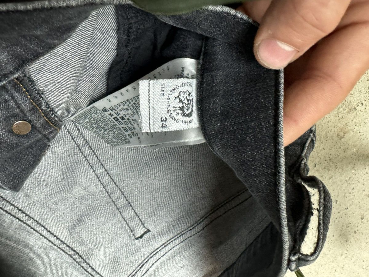 Diesel × Vintage Vintage Y2K Diesel Black Tag Logo Gray Denim Pants Size US 34 / EU 50 - 11 Thumbnail